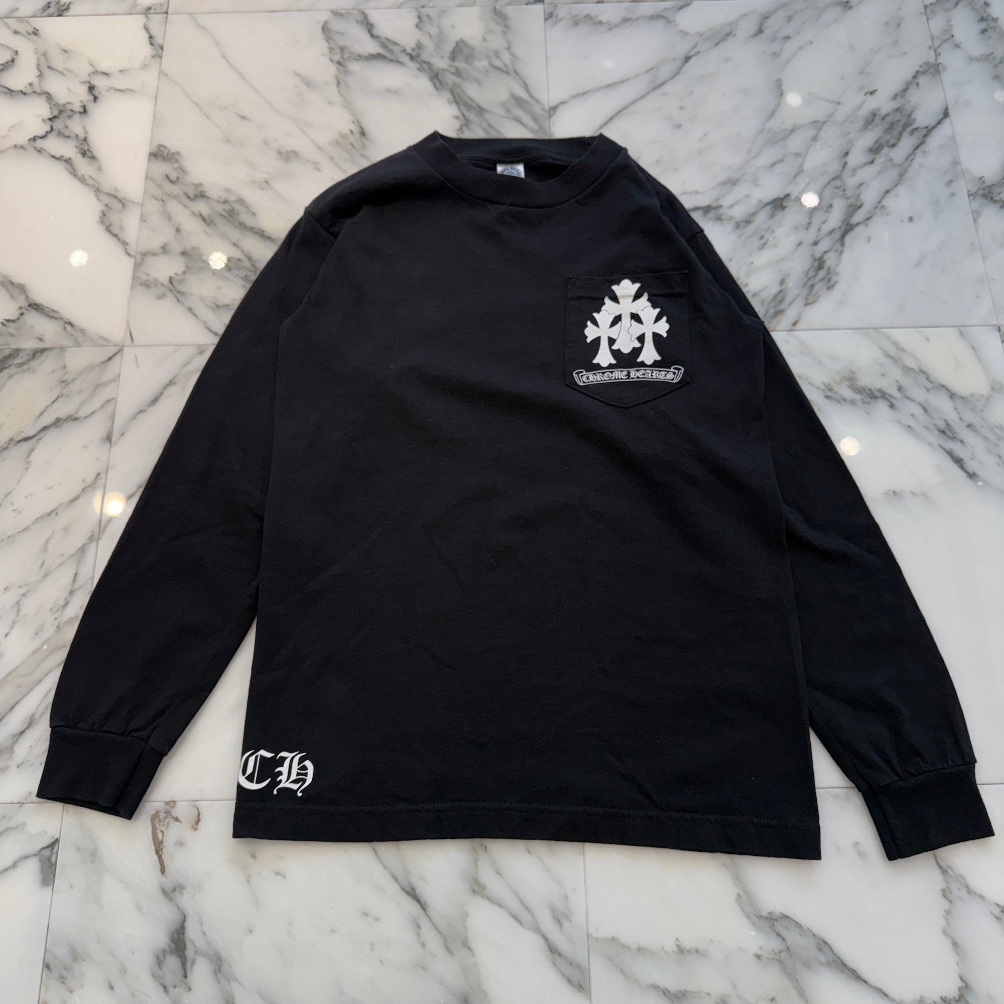CHROME HEARTS Tire Track Long Sleeve Tee Size S クロムハーツ タイヤトラックロングスリーブTシャツ サイズS