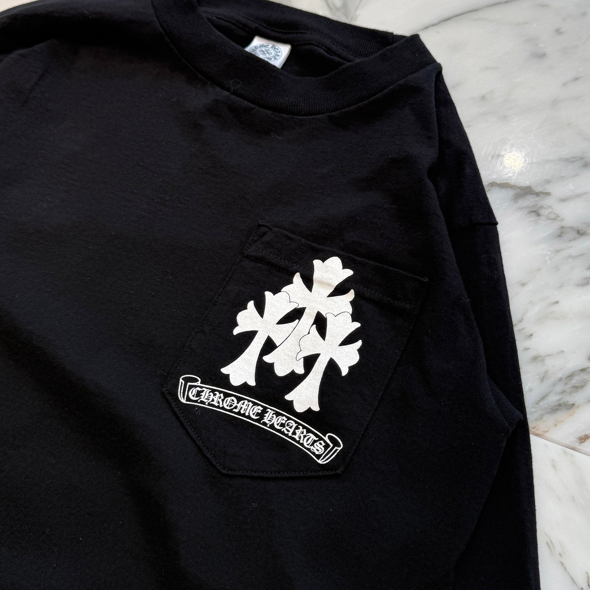 CHROME HEARTS Tire Track Long Sleeve Tee Size S クロムハーツ タイヤトラックロングスリーブTシャツ サイズS