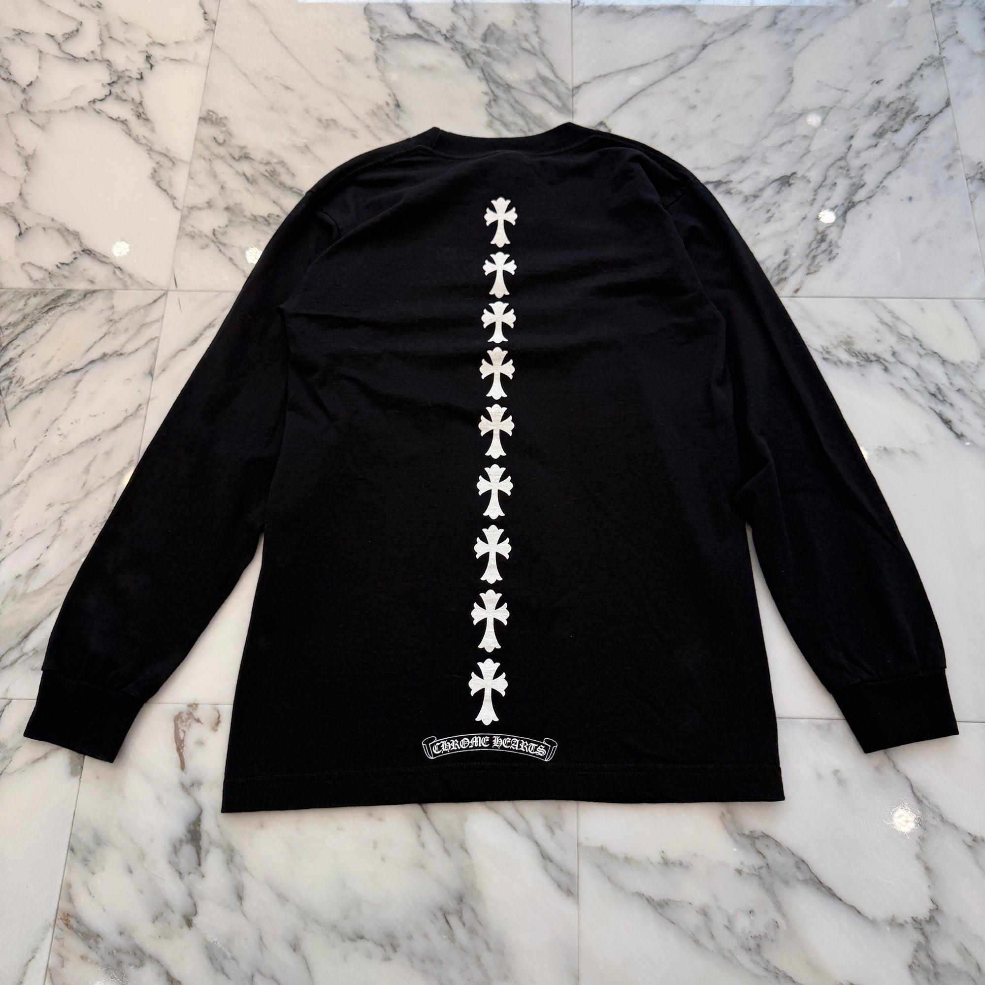 CHROME HEARTS Tire Track Long Sleeve Tee Size S クロムハーツ タイヤトラックロングスリーブTシャツ サイズS