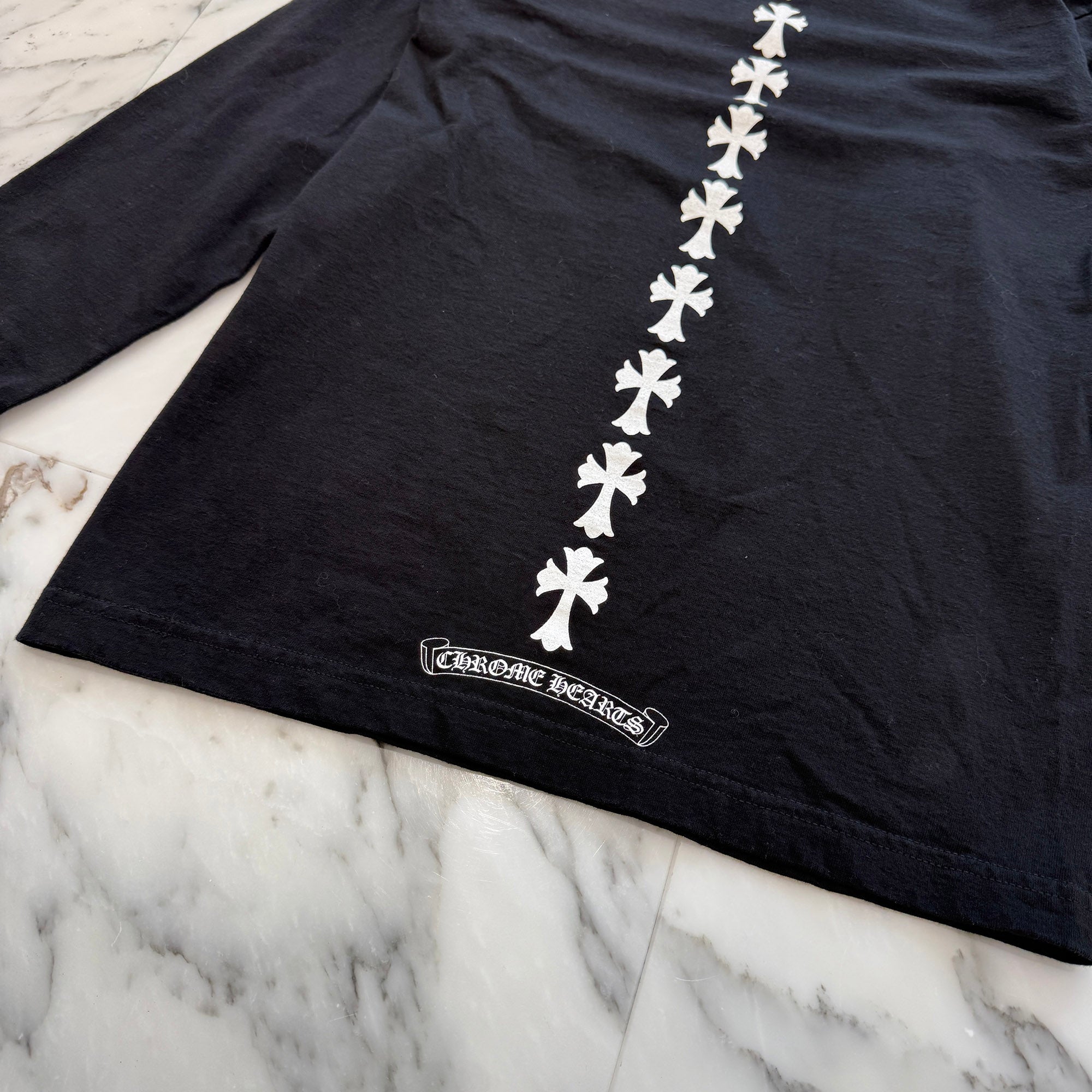 CHROME HEARTS Tire Track Long Sleeve Tee Size S クロムハーツ タイヤトラックロングスリーブTシャツ サイズS