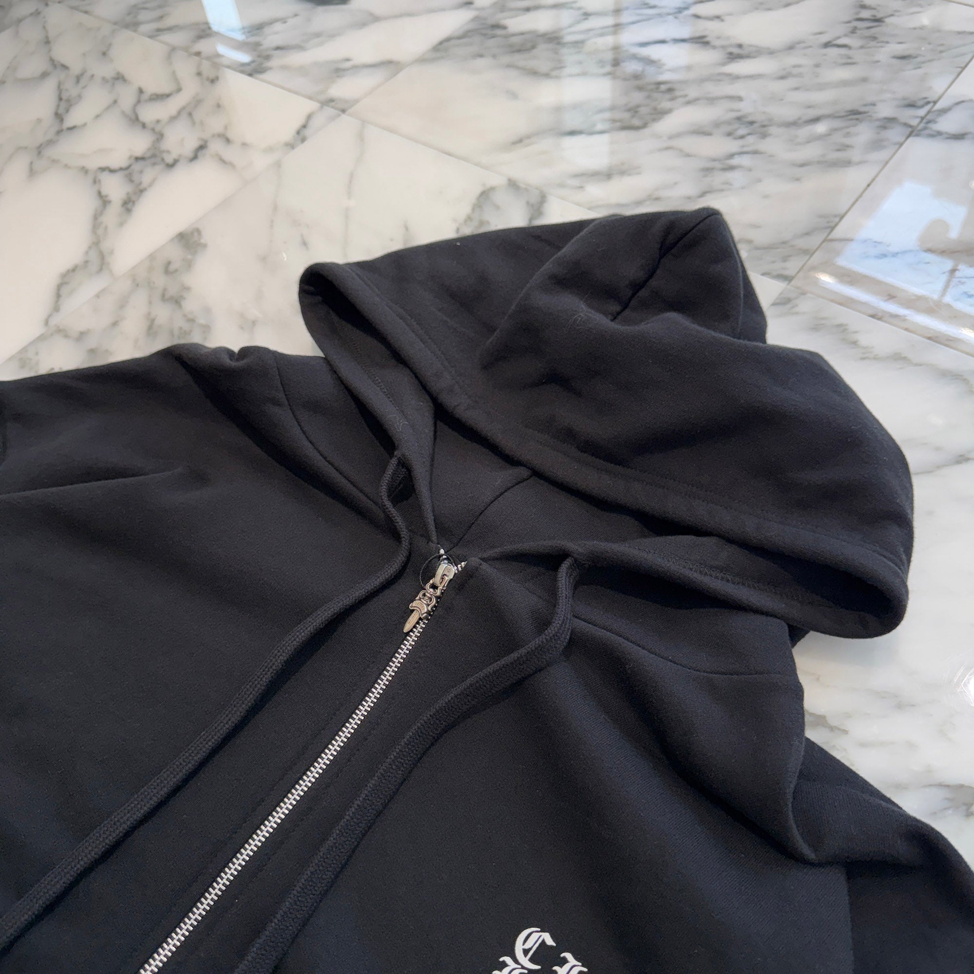 CHROME HEARTS Vertical Logo Zip Up Hoodie Size XXL クロムハーツ ヴァーティカル ロゴ ジップアップフーディー サイズXXL