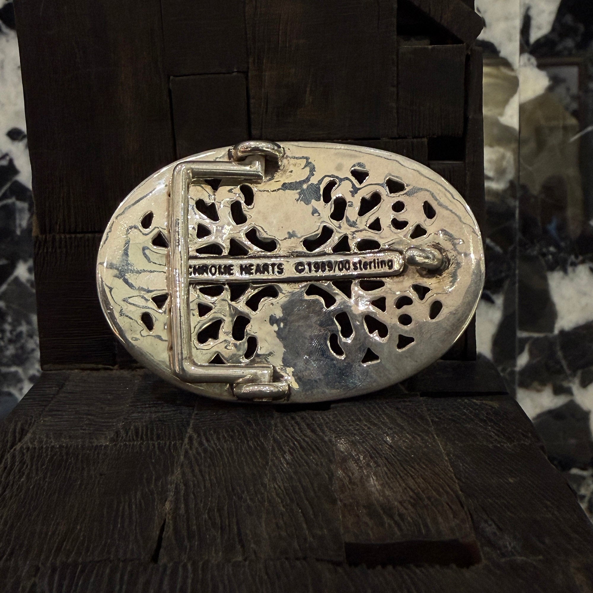 CHROME HEARTS Classic Oval Cross Buckle クロムハーツ クラシック オーバルクロス バックル シルバー925