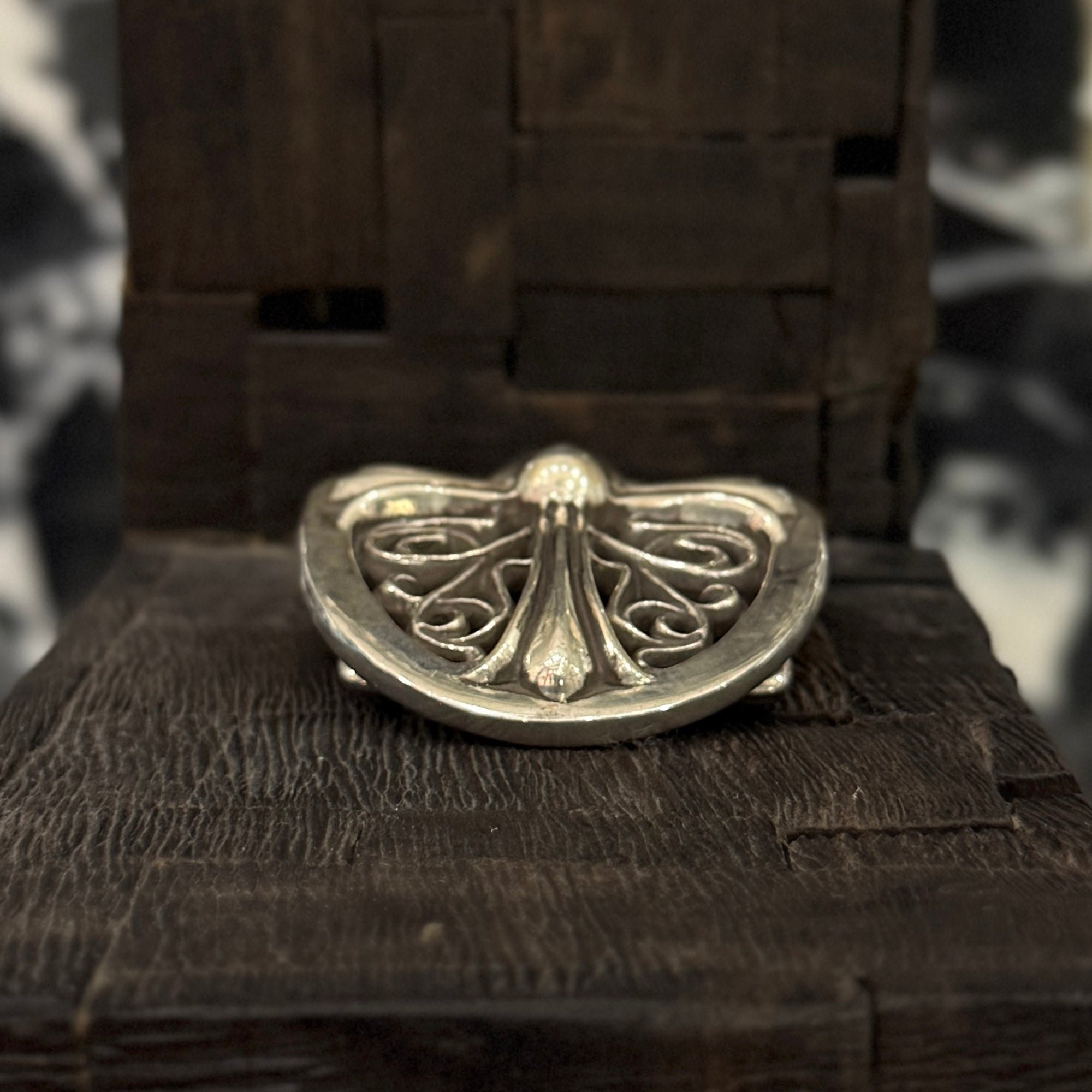 CHROME HEARTS Classic Oval Cross Buckle クロムハーツ クラシック オーバルクロス バックル シルバー925