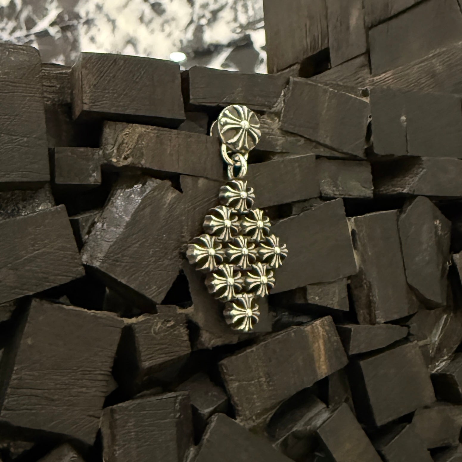 CHROME HEARTS Chain Mail CH Plus Earring クロムハーツ チェーンメイル CHプラス イヤリング ピアス シルバー925