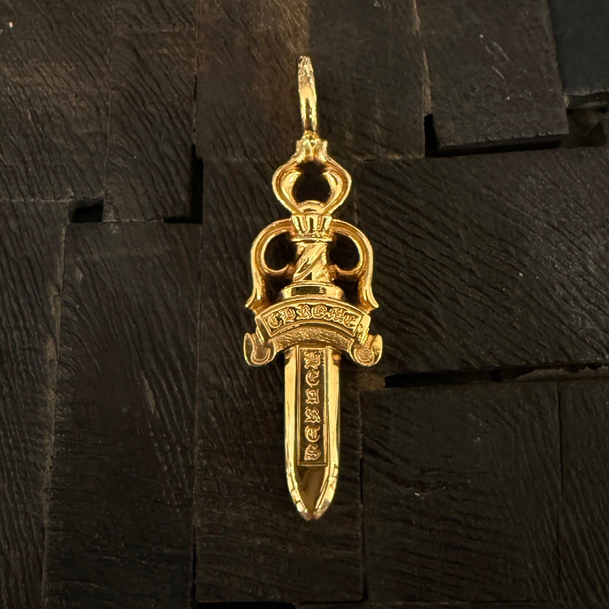 CHROME HEARTS 22K Double Dagger Pendant Top クロムハーツ 22K