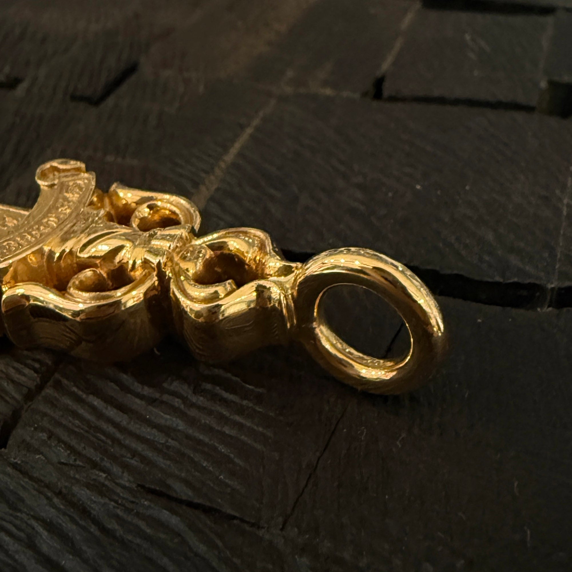 CHROME HEARTS 22K Double Dagger Pendant Top クロムハーツ 22K ダブルダガー ペンダントトップ