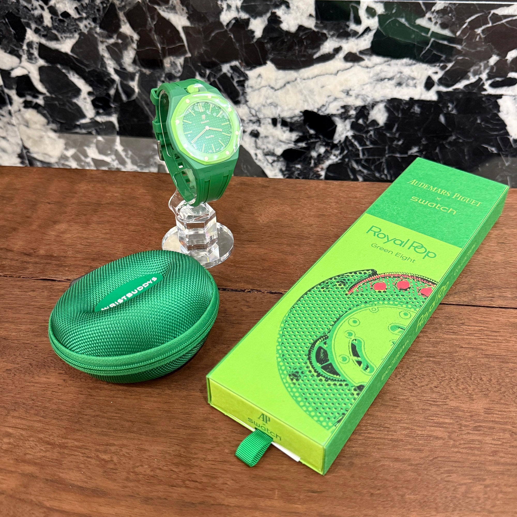 AUDEMARS PIGUET × SWATCH Royal Pop "GREEN EIGHT" SSX03G100N オーデマ ピゲ×スウォッチ ロイヤル ポップ "グリーン エイト"