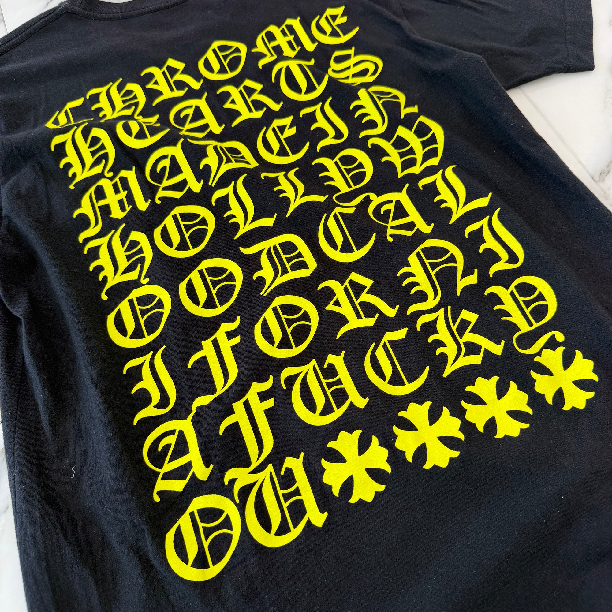 CHROME HEARTS Made In Hollywood Vertical Logo Tee Size M クロムハーツ メイドインハリウッド ヴァーティカルロゴ Tシャツ サイズM