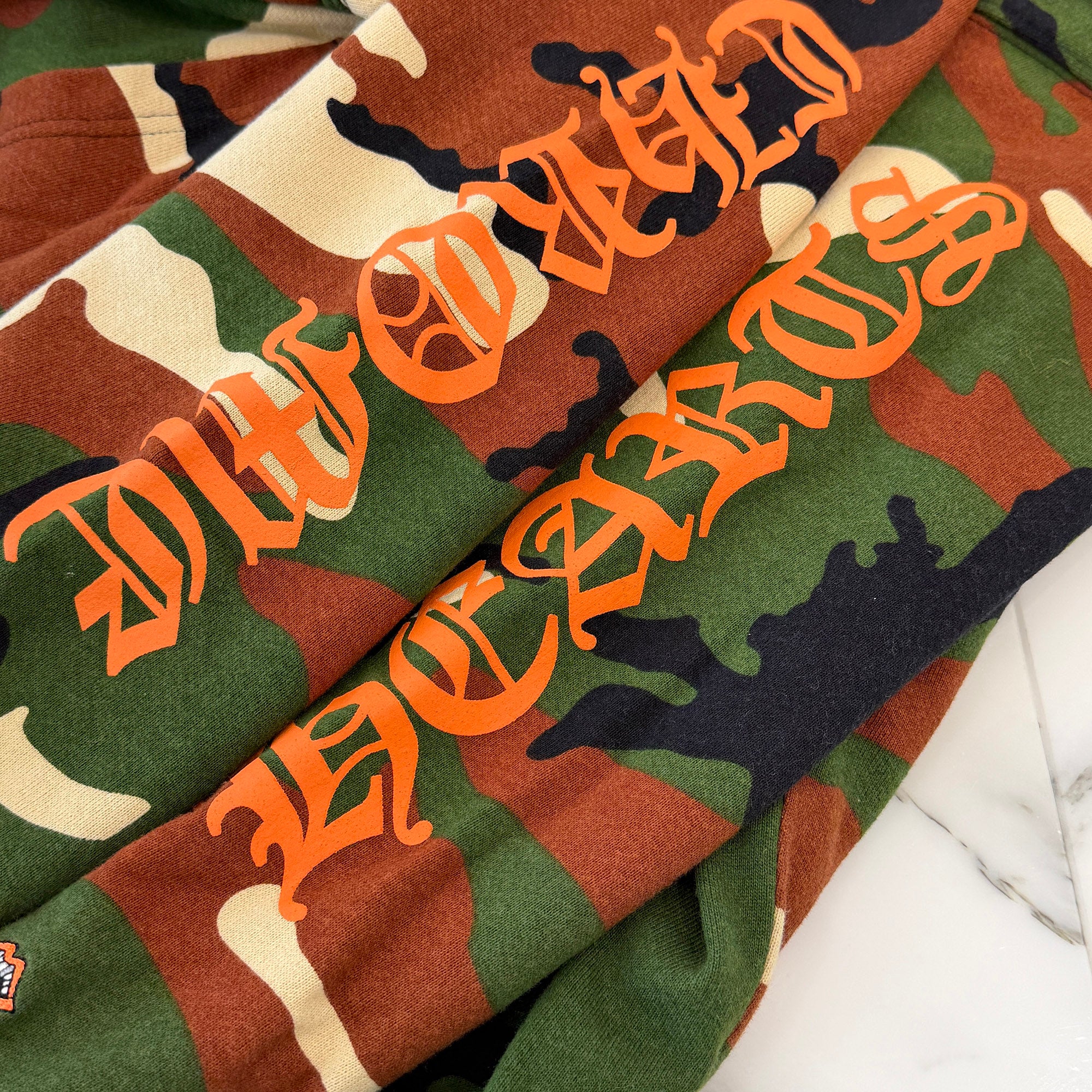 CHROME HEARTS × MATTY BOY 2022SS PPO CAUTION HD PLVR Size L クロムハーツ × マッティボーイ コーション プルオーバーフーディ サイズ L