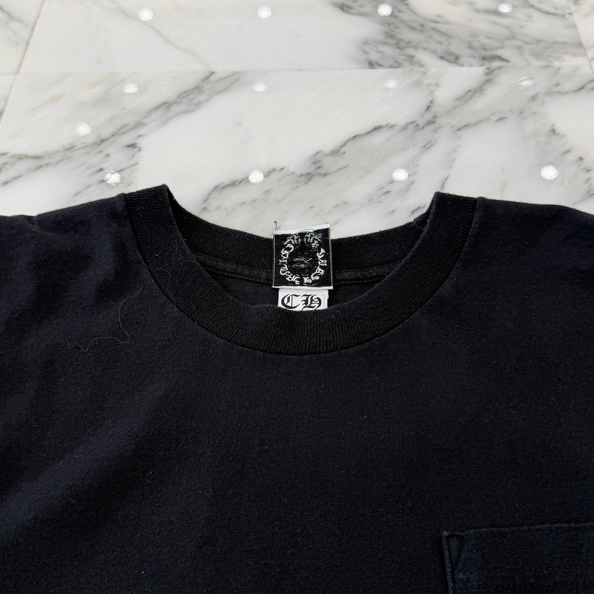 CHROME HEARTS Back CH Star Scroll Print Tee Size L クロムハーツ バック CHスター スクロール プリント Tシャツ サイズL