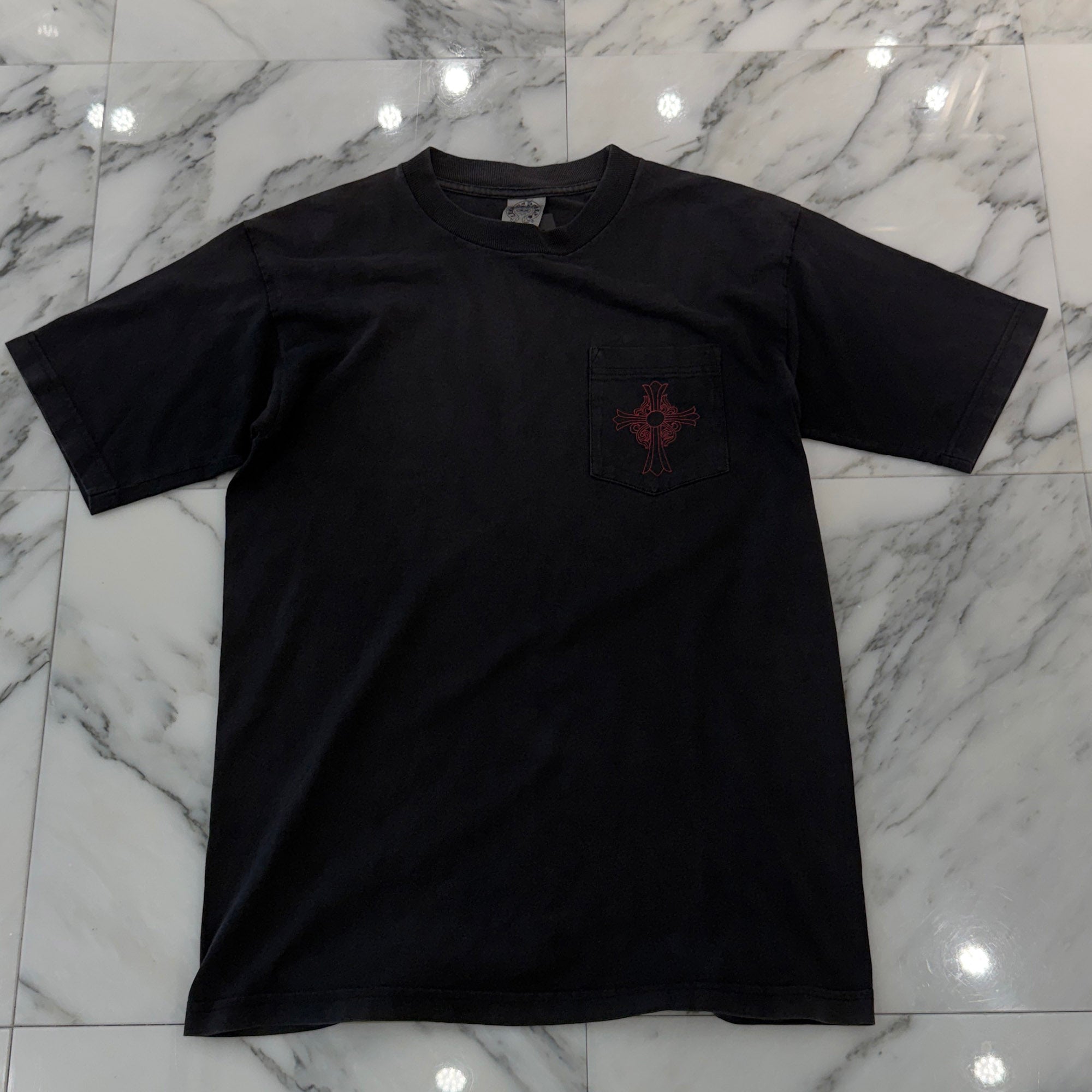 CHROME HEARTS Los Angeles Limited Back Scroll HaileyCross Print Tee Size M クロムハーツ ロサンゼルス バックスクロール ヘイリークロス プリント Tシャツ サイズM