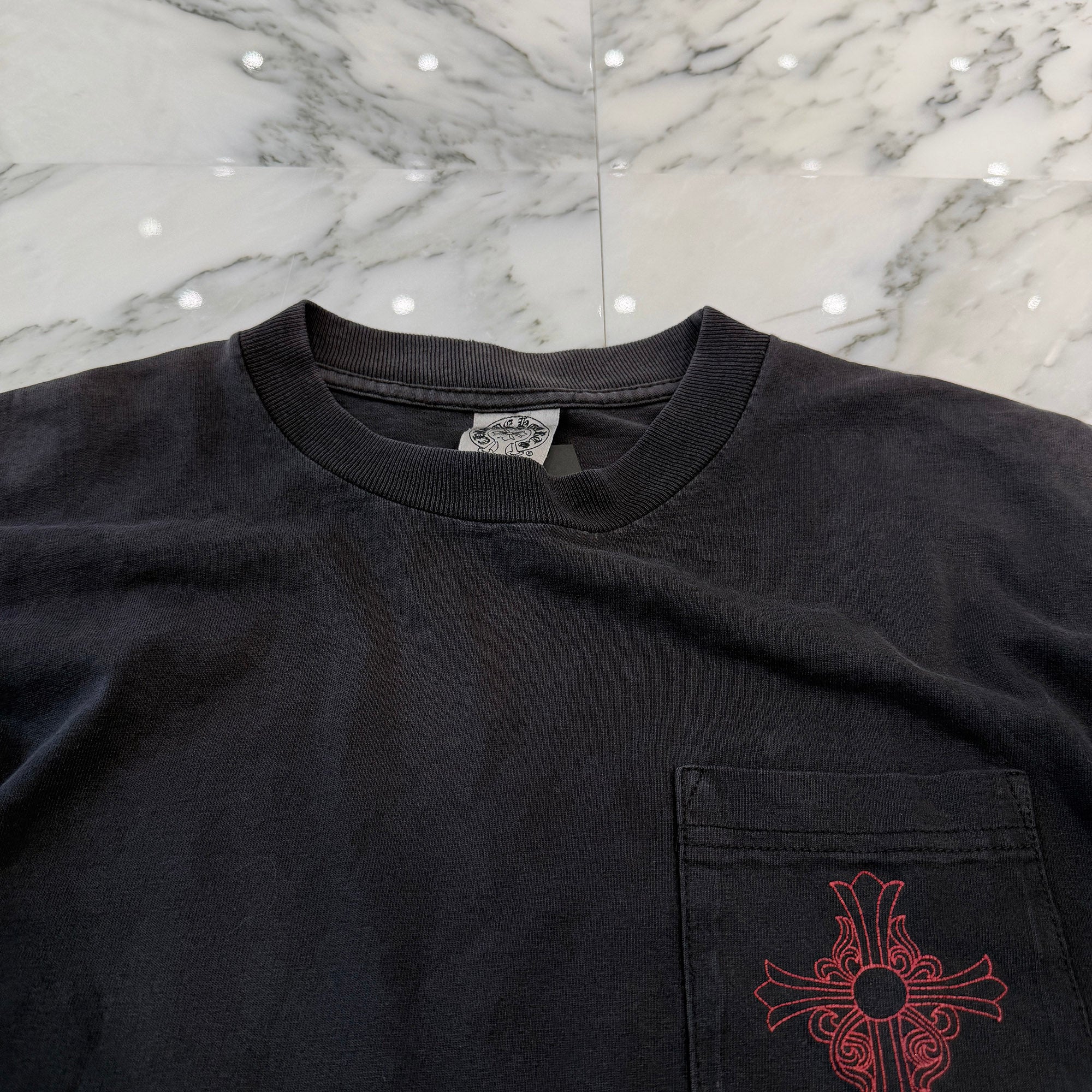 CHROME HEARTS Los Angeles Limited Back Scroll HaileyCross Print Tee Size M クロムハーツ ロサンゼルス バックスクロール ヘイリークロス プリント Tシャツ サイズM
