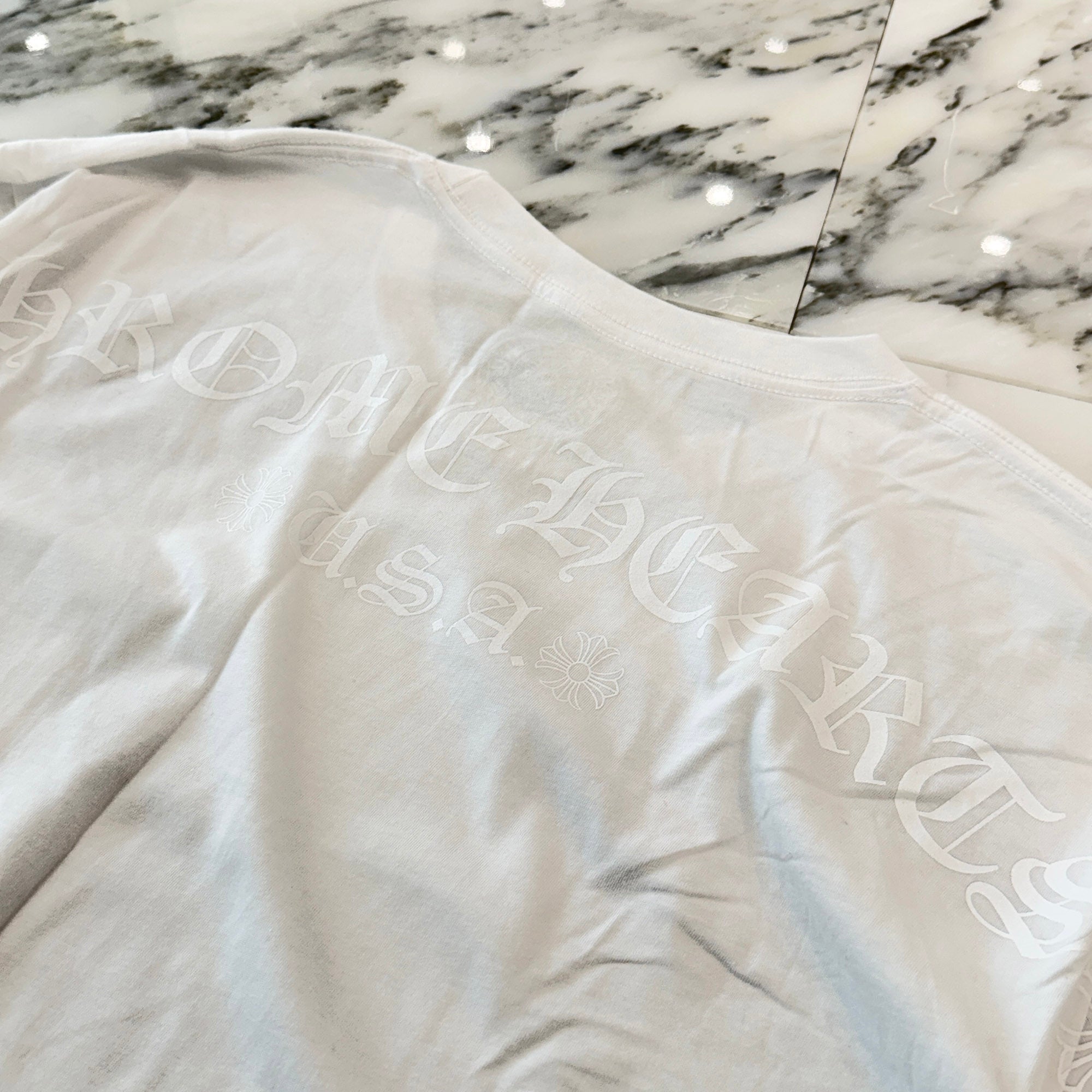 CHROME HEAR 2026SS ONLINE Limited Floral Cross Back Arch Logo USA Long Sleeve Tee Size XXL クロムハーツ オンライン限定 フローラルクロス バックアーチ ロゴ USA ロングスリーブ Tシャツ サイズXXL