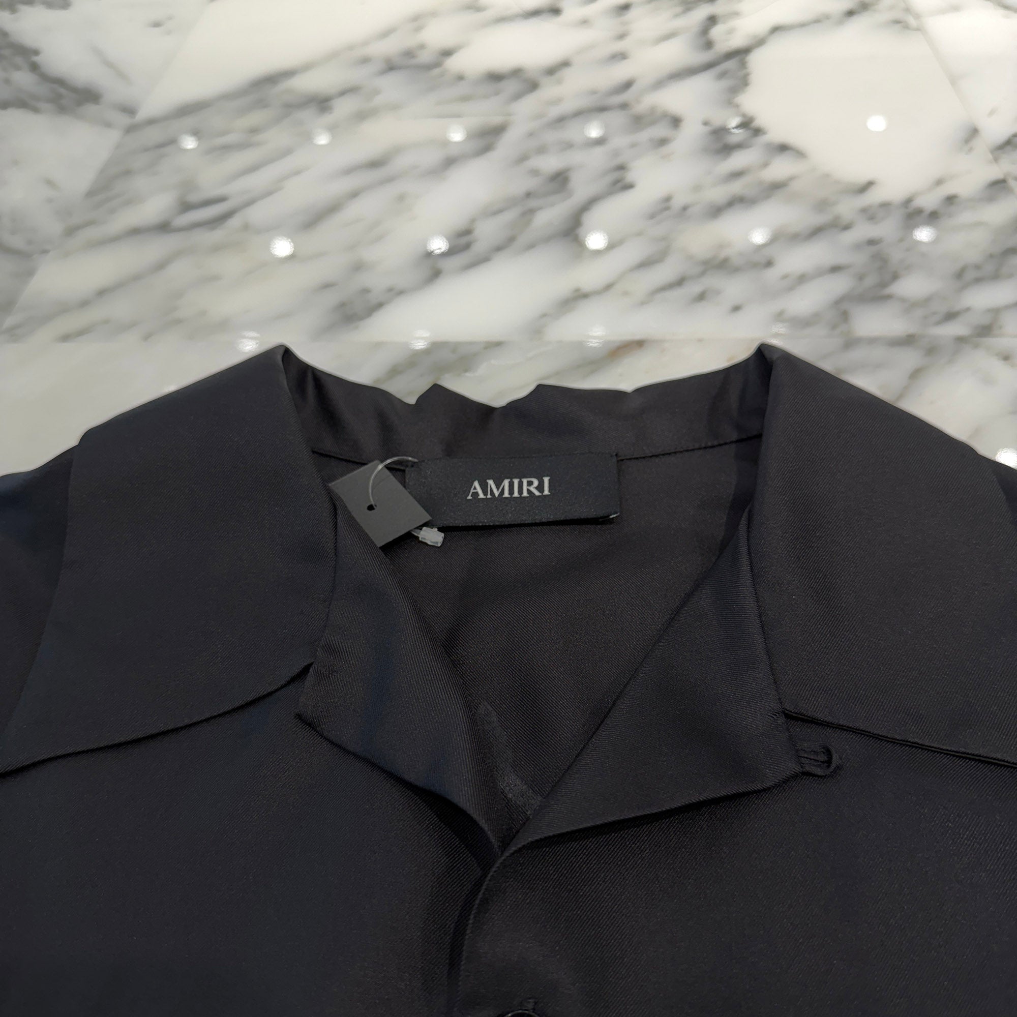 AMIRI Chateau Crest Camp Silk Shirt AMTOSH1094 Size XL アミリ シャトー クレスト キャンプ シルクシャツ サイズXL