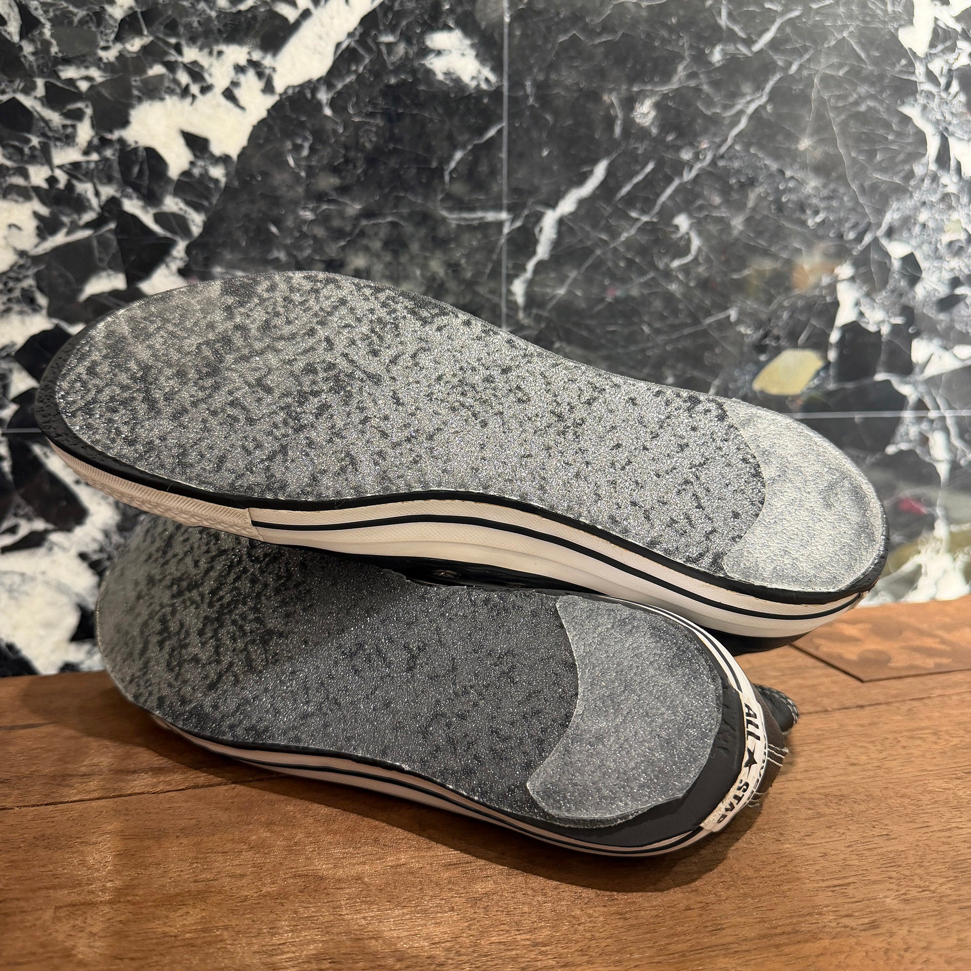 CHROME HEARTS × CONVERSE ALL STAR Cross Leather Patch Canvas High Cut Sneakers Size 9.5 (約28cm) クロムハーツ × コンバース オールスター クロスレザーパッチ キャンバス ハイカットスニーカー サイズ 9.5 (約28cm)