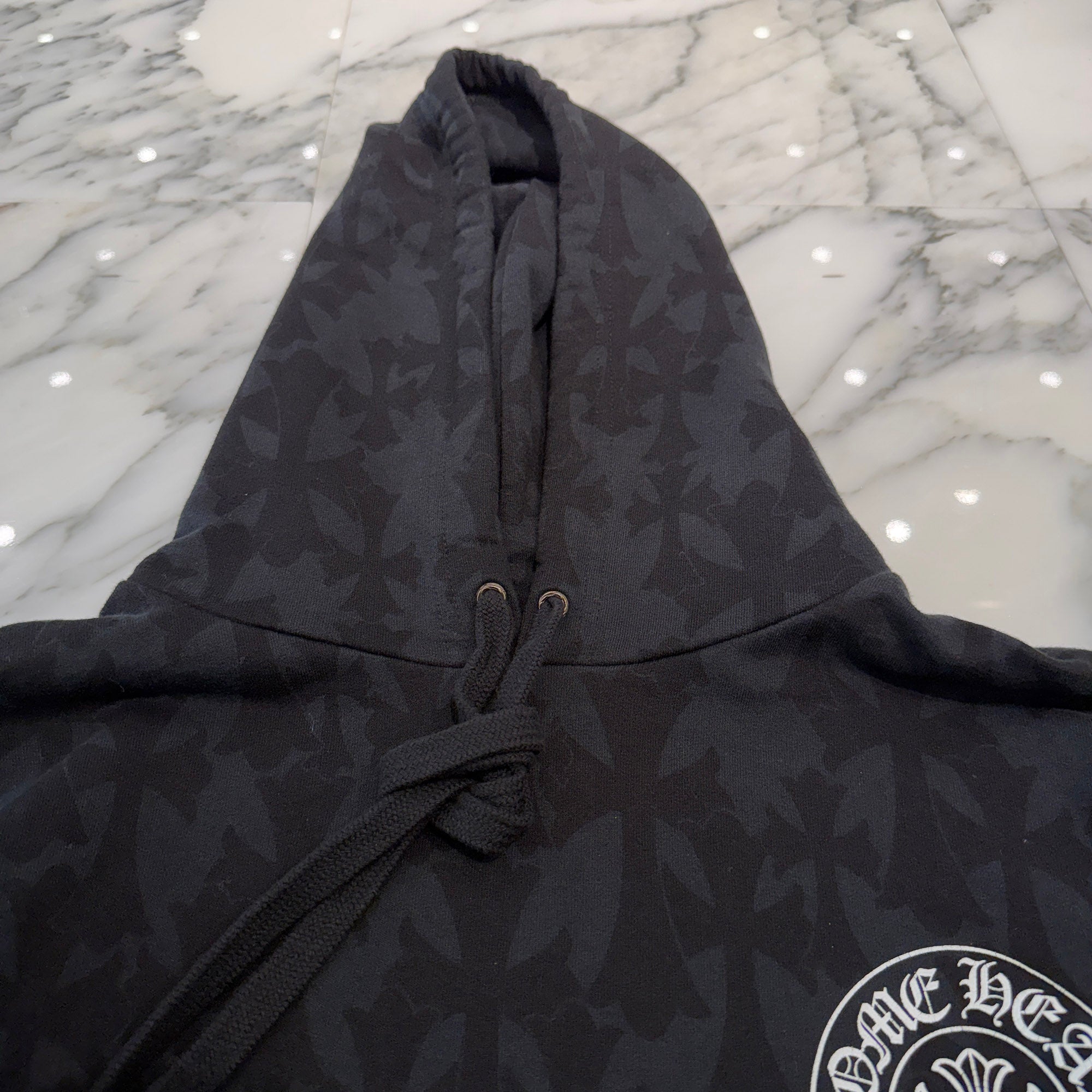 CHROME HEARTS 2024SS Graveyard Cemetery Cross Pullover Hoodie Size L クロムハーツ グレイブヤード セメタリークロス プルオーバーフーディ サイズL