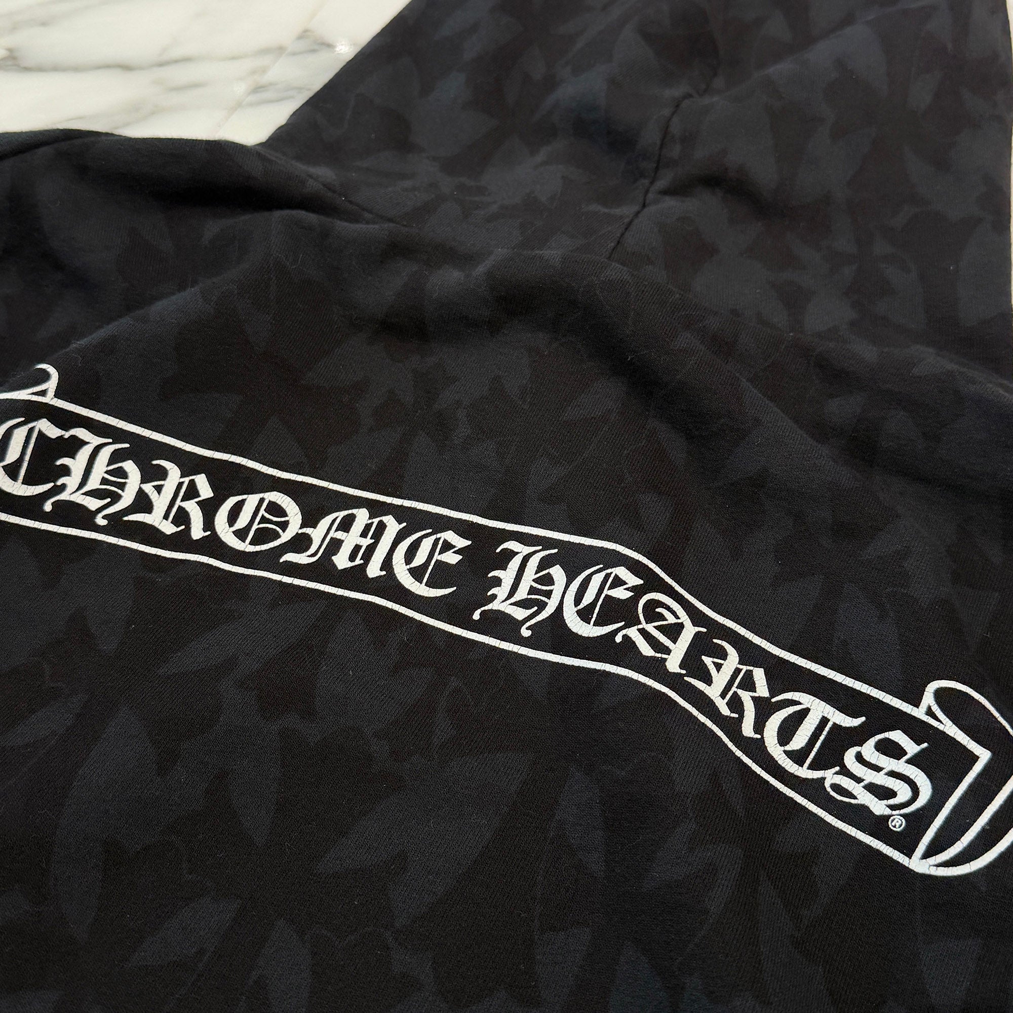 CHROME HEARTS 2024SS Graveyard Cemetery Cross Pullover Hoodie Size L クロムハーツ グレイブヤード セメタリークロス プルオーバーフーディ サイズL