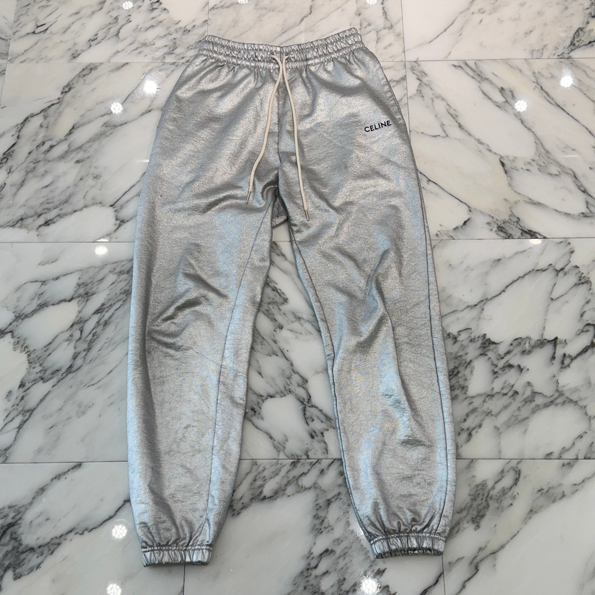 CELINE 2021SS Logo Embroidery Sweat Long Pants 2Z031684O セリーヌ ロゴ刺繍 スウェットロングパンツ