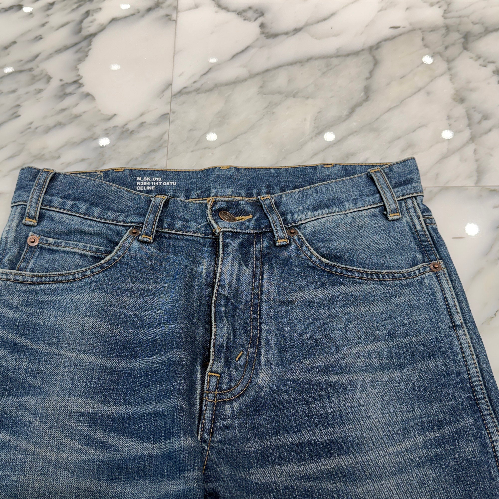 CELINE 2022SS Skinny Denim Pants N354 114T 08TU Size 27 セリーヌ スキニーデニムパンツ サイズ27
