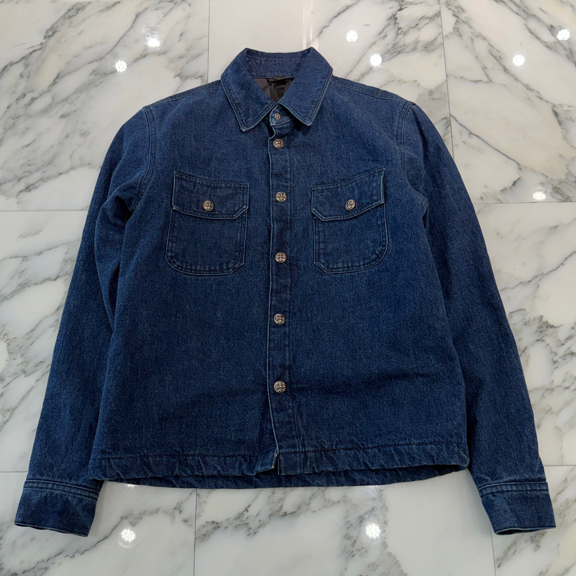 CHROME HEARTS Y NOT WORK DOG Denim Jacket Size S クロムハーツ ワイノット ワークドッグ デニムジャケット サイズS