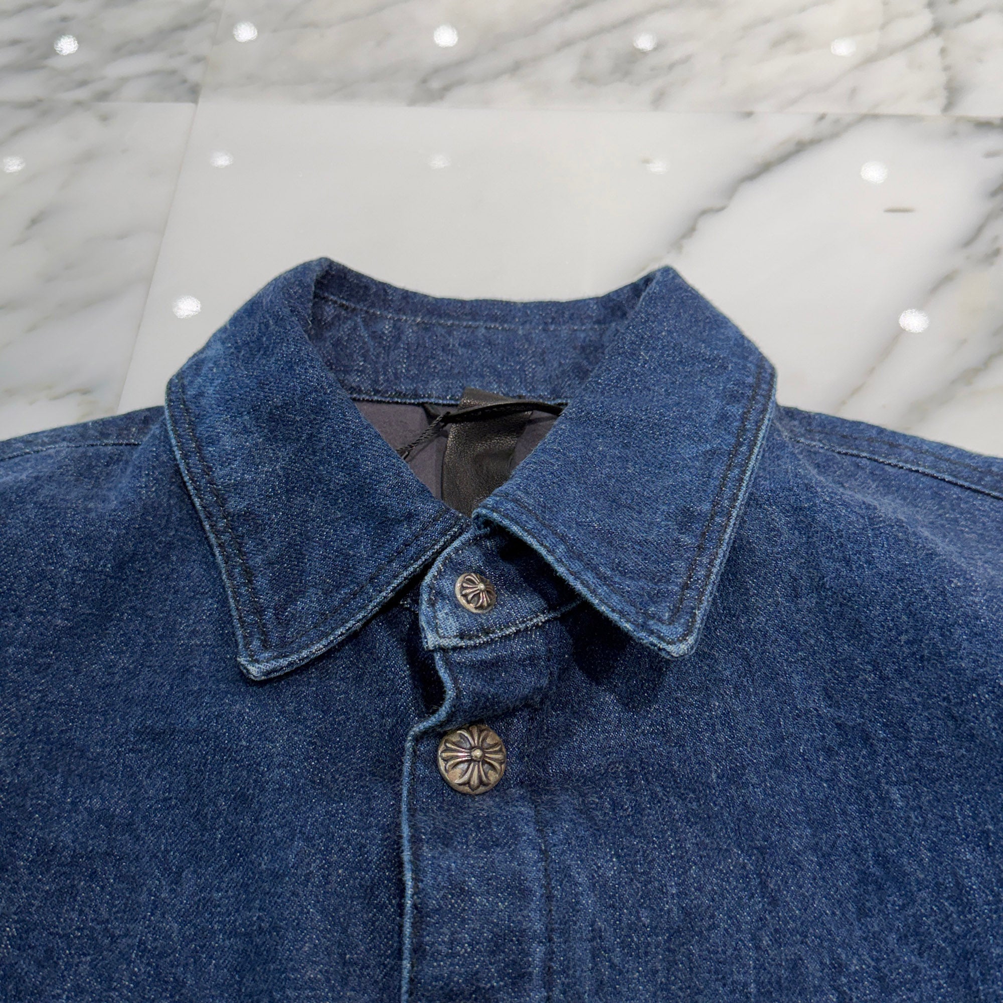 CHROME HEARTS Y NOT WORK DOG Denim Jacket Size S クロムハーツ ワイノット ワークドッグ デニムジャケット サイズS