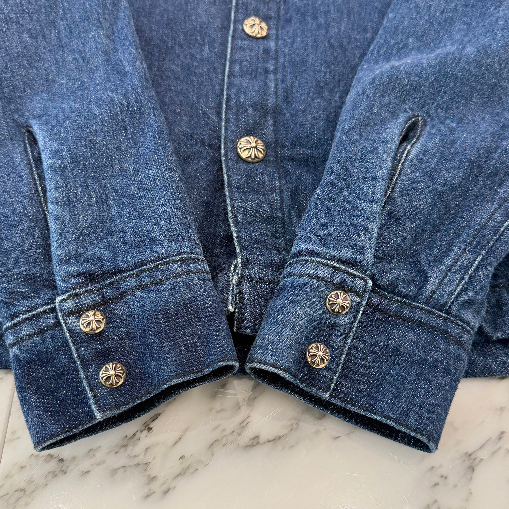 CHROME HEARTS Y NOT WORK DOG Denim Jacket Size S クロムハーツ ワイノット ワークドッグ デニムジャケット サイズS