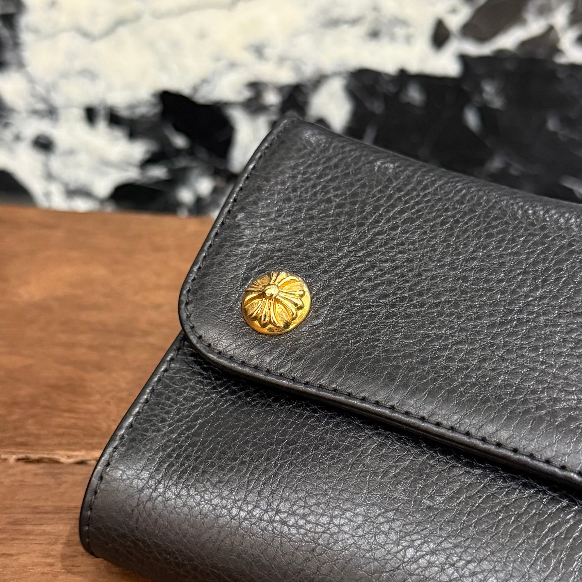 CHROME HEARTS 22K Wave Mini Cross Ball Wallet クロムハーツ 22K ウェーブ ミニ クロスボール ウォレット