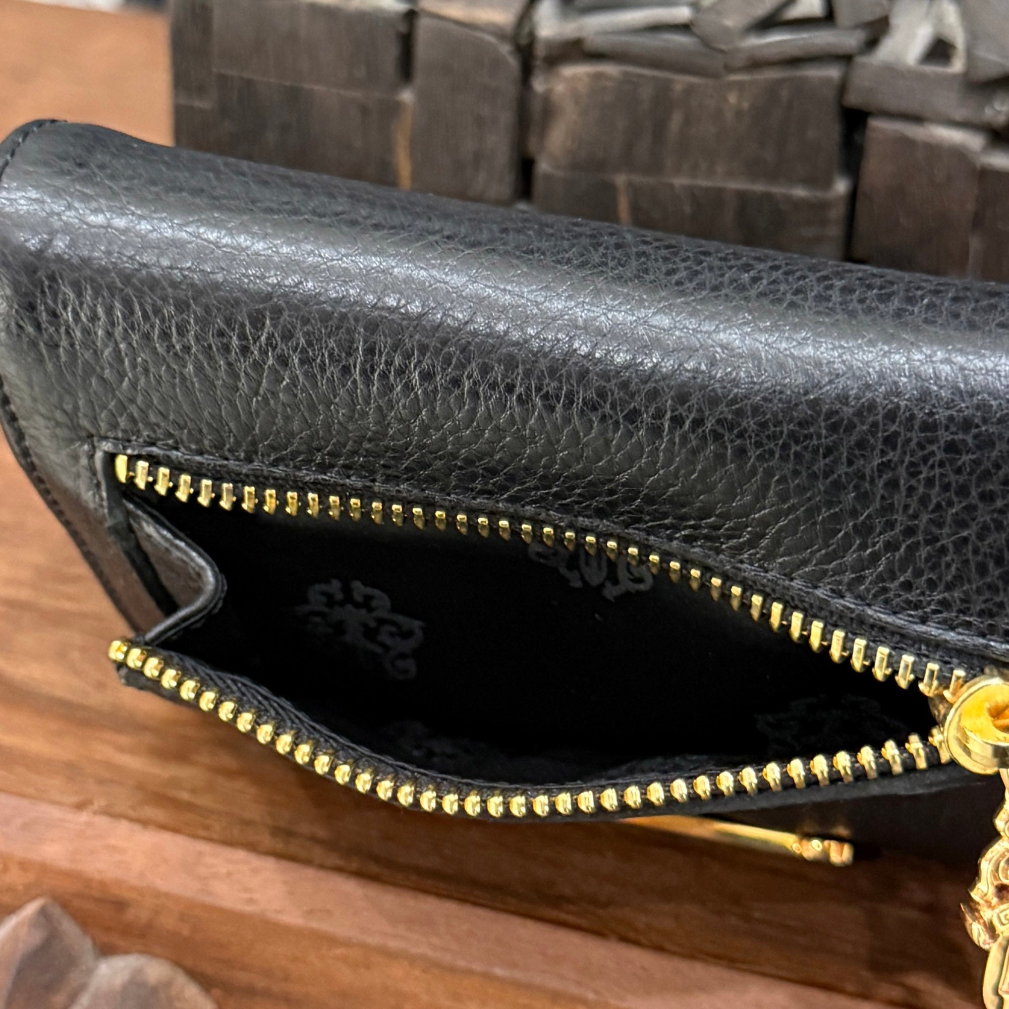 CHROME HEARTS 22K Wave Mini Cross Ball Wallet クロムハーツ 22K ウェーブ ミニ クロスボール ウォレット