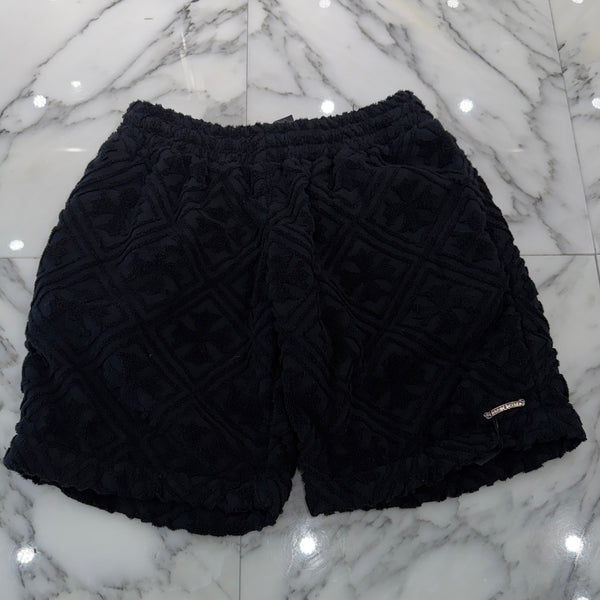 CHROME HEARTS Y NOT CH Plus Pattern Pile Terry Shorts Size S クロムハーツ ワイノット CHプラス総柄 パイル地 テリーショーツ サイズS
