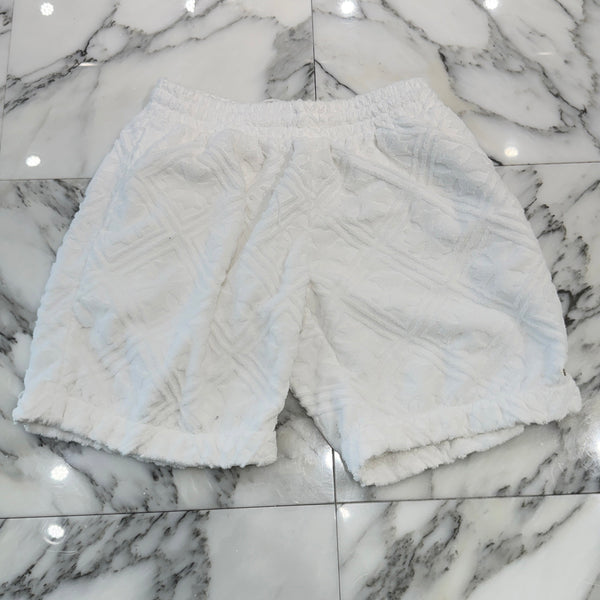 CHROME HEARTS Y NOT CH Plus Pattern Pile Terry Half Pants Size M クロムハーツ ワイノット CHプラス総柄 パイル地 テリー ハーフパンツ サイズM