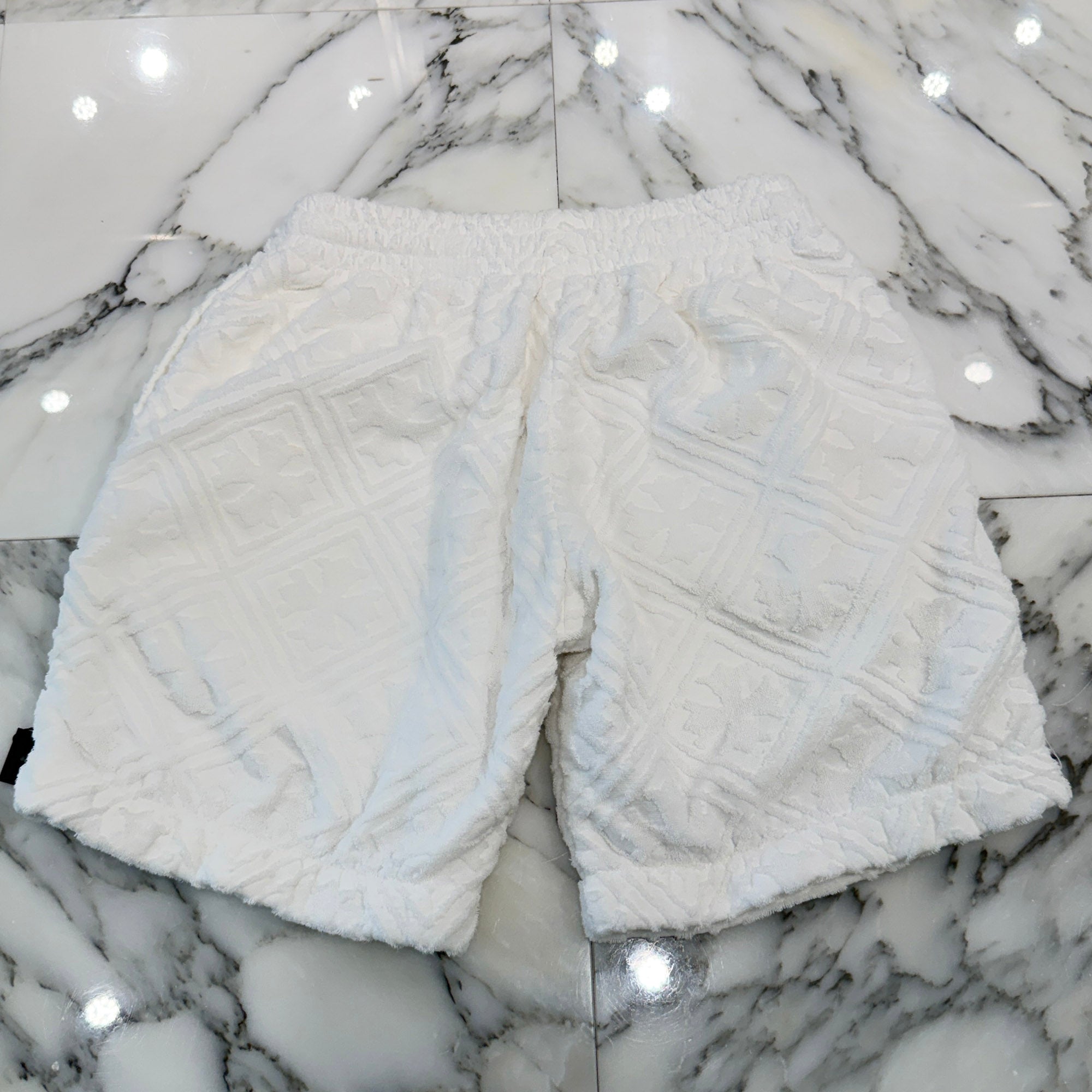CHROME HEARTS Y NOT CH Plus Pattern Pile Terry Half Pants Size M クロムハーツ ワイノット CHプラス総柄 パイル地 テリー ハーフパンツ サイズM