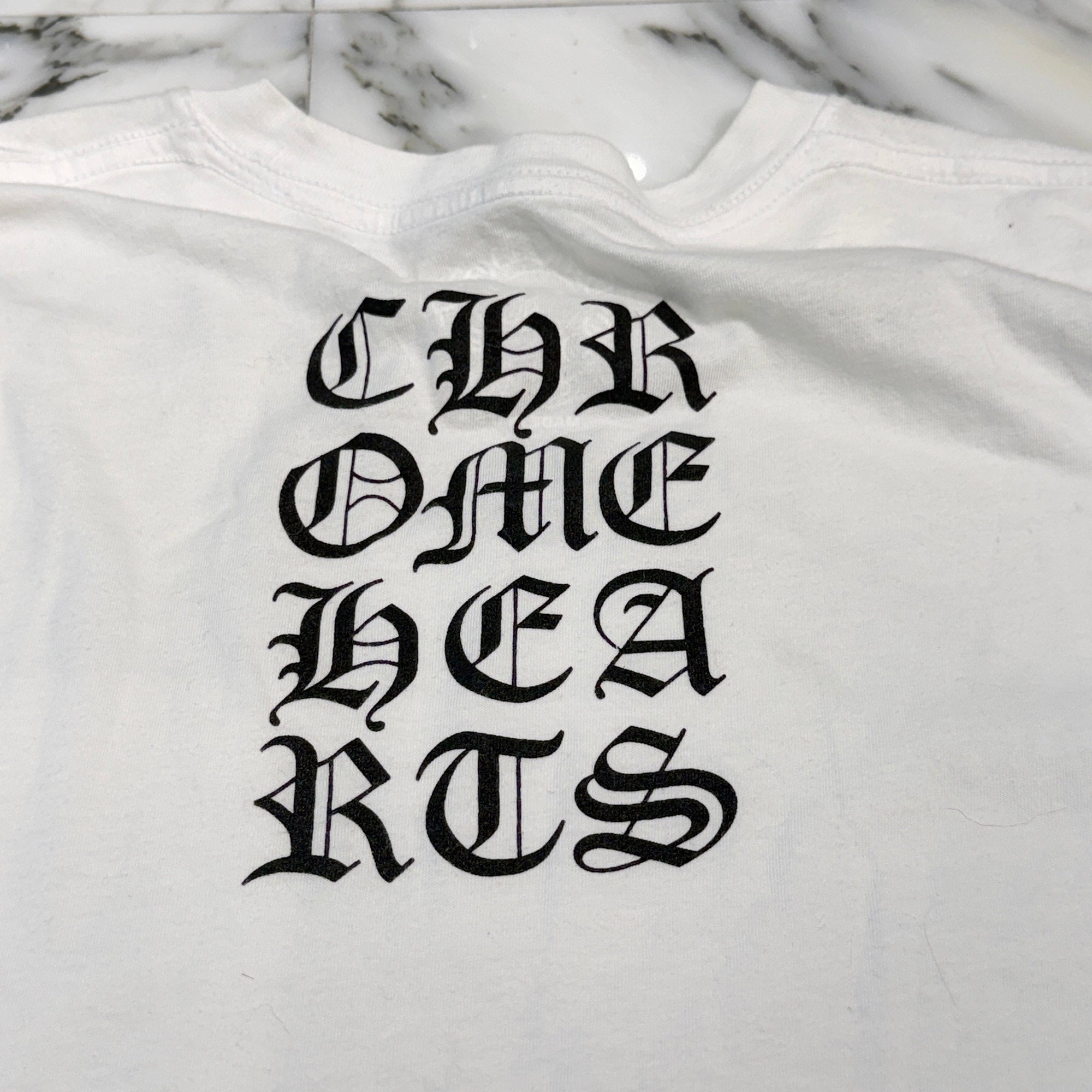 CHROME HEARTS Vertical Logo Tee Size M クロムハーツ ヴァーティカルロゴ Tシャツ サイズM