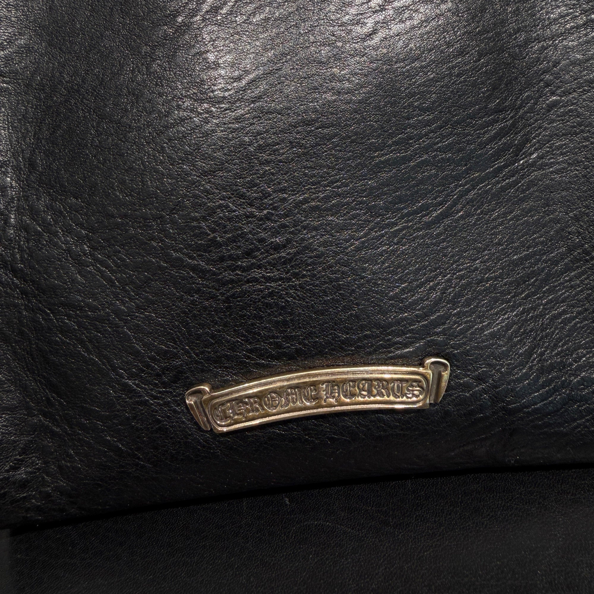 CHROME HEARTS Square Pocket 3 Cemetery Cross Leather Patch Shoulder Bag クロムハーツ スクエアポケット 3セメタリークロス レザーパッチ ショルダーバッグ