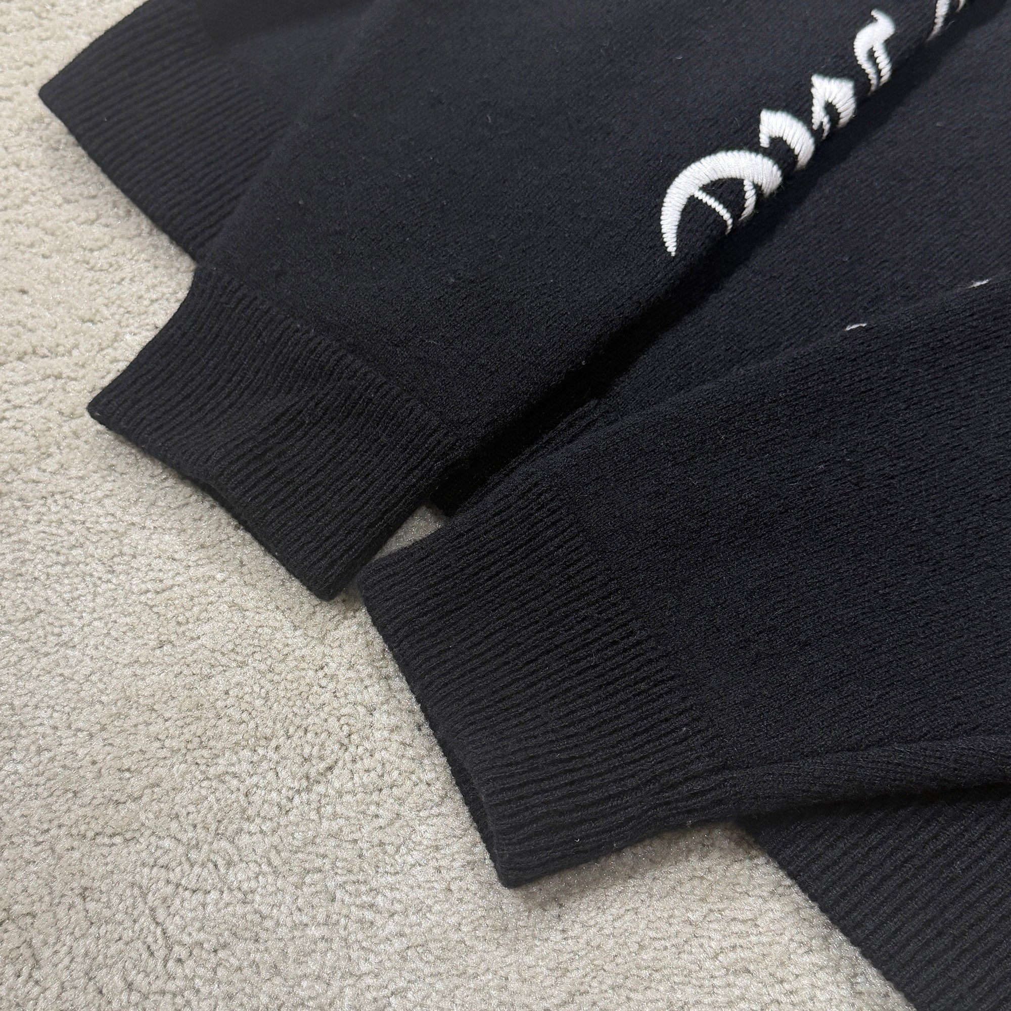 CHROME HEARTS Y NOT Arm Logo Embroidery Cashmere Knit Sweater Size L クロムハーツ ワイノット アームロゴ刺繍 カシミヤ ニット セーター サイズL