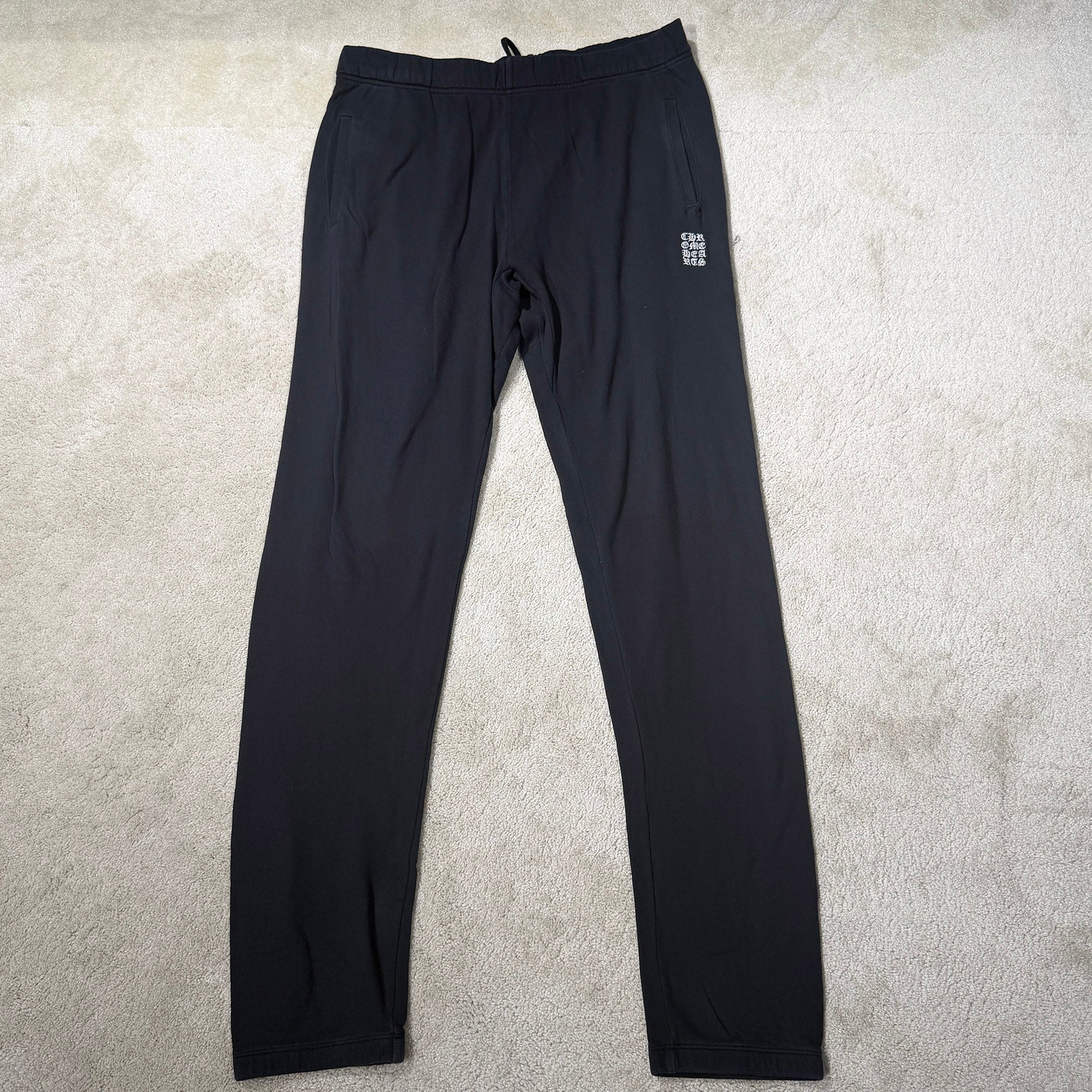 CHROME HEARTS Y NOT Vertical Logo CH Cross Embroidery Sweat Pants Size L クロムハーツ ワイノットバーティカルロゴ CHクロス刺繍 スウェットパンツ サイズL