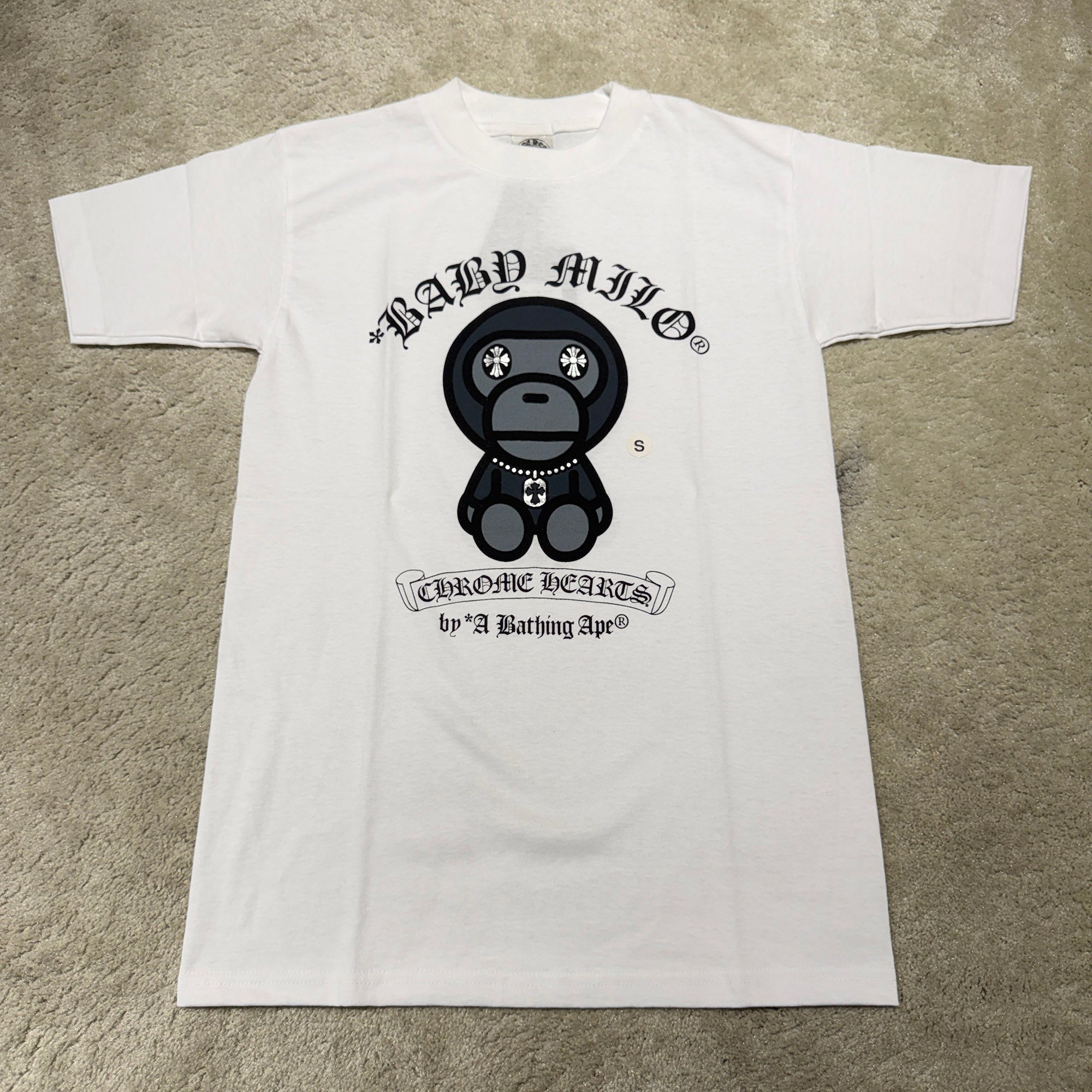 CHROME HEARTS × A BATHING APE Baby Milo Tee Size S クロムハーツ × アベイシングエイプ ベイビーマイロ Tシャツ サイズS