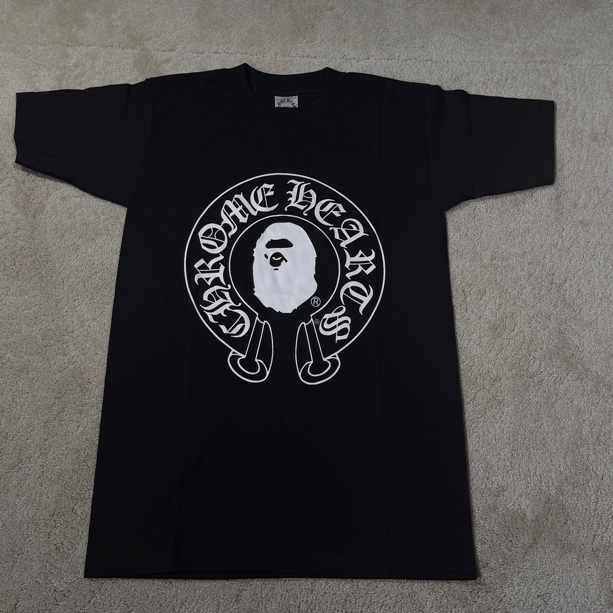 CHROME HEARTS × A BATHING APE Baby Milo Horseshoe Tee Size S クロムハーツ × アベイシングエイプ ベイビーマイロ ホースシュー Tシャツ サイズS