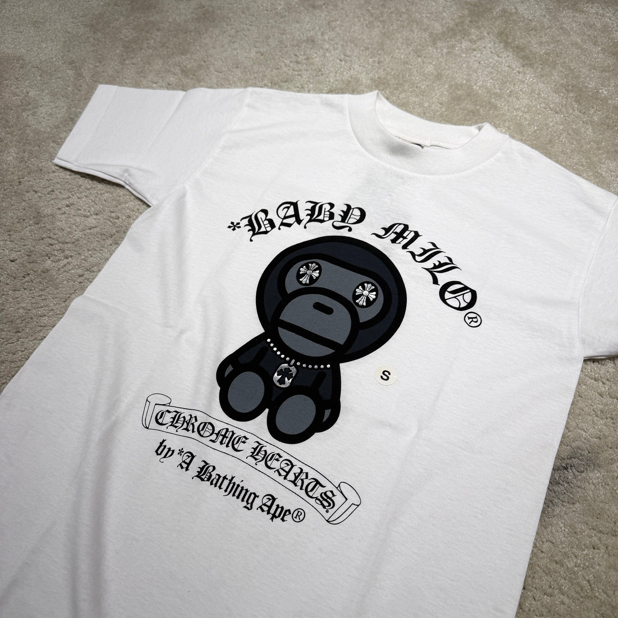 CHROME HEARTS × A BATHING APE Baby Milo Tee Size S クロムハーツ × アベイシングエイプ ベイビーマイロ Tシャツ サイズS