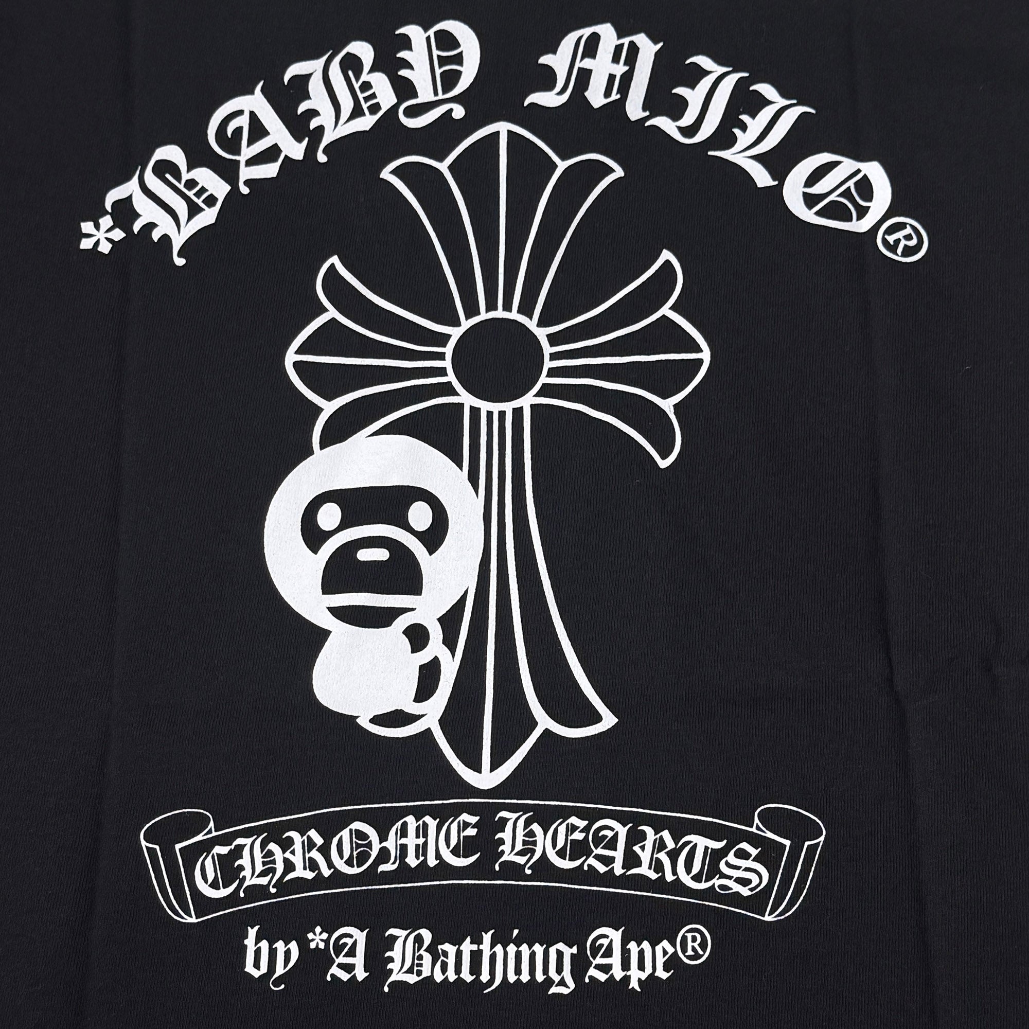 CHROME HEARTS × A BATHING APE Baby Milo Horseshoe Tee Size S クロムハーツ × アベイシングエイプ ベイビーマイロ ホースシュー Tシャツ サイズS