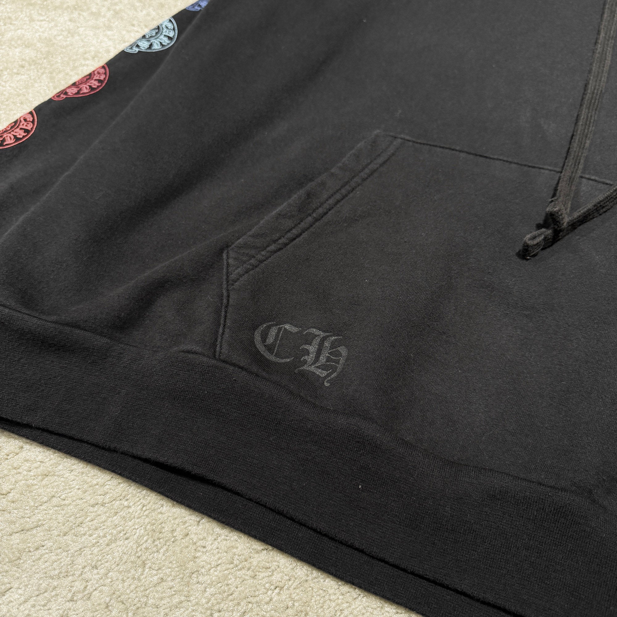 CHROME HEARTS 2022SS Multi Color Horseshoe Pullover Hoodie Size XL クロムハーツ マルチカラーホースシュー プルオーバーフーディ サイズXL