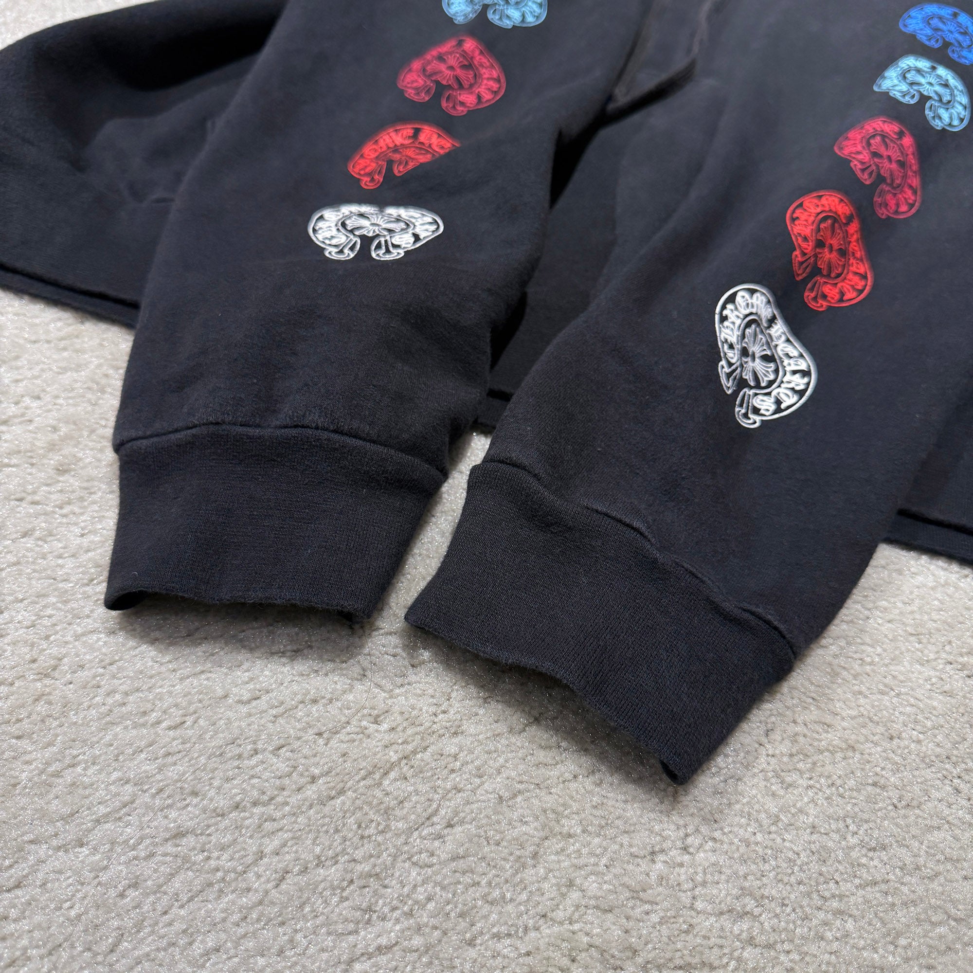 CHROME HEARTS 2022SS Multi Color Horseshoe Pullover Hoodie Size XL クロムハーツ マルチカラーホースシュー プルオーバーフーディ サイズXL