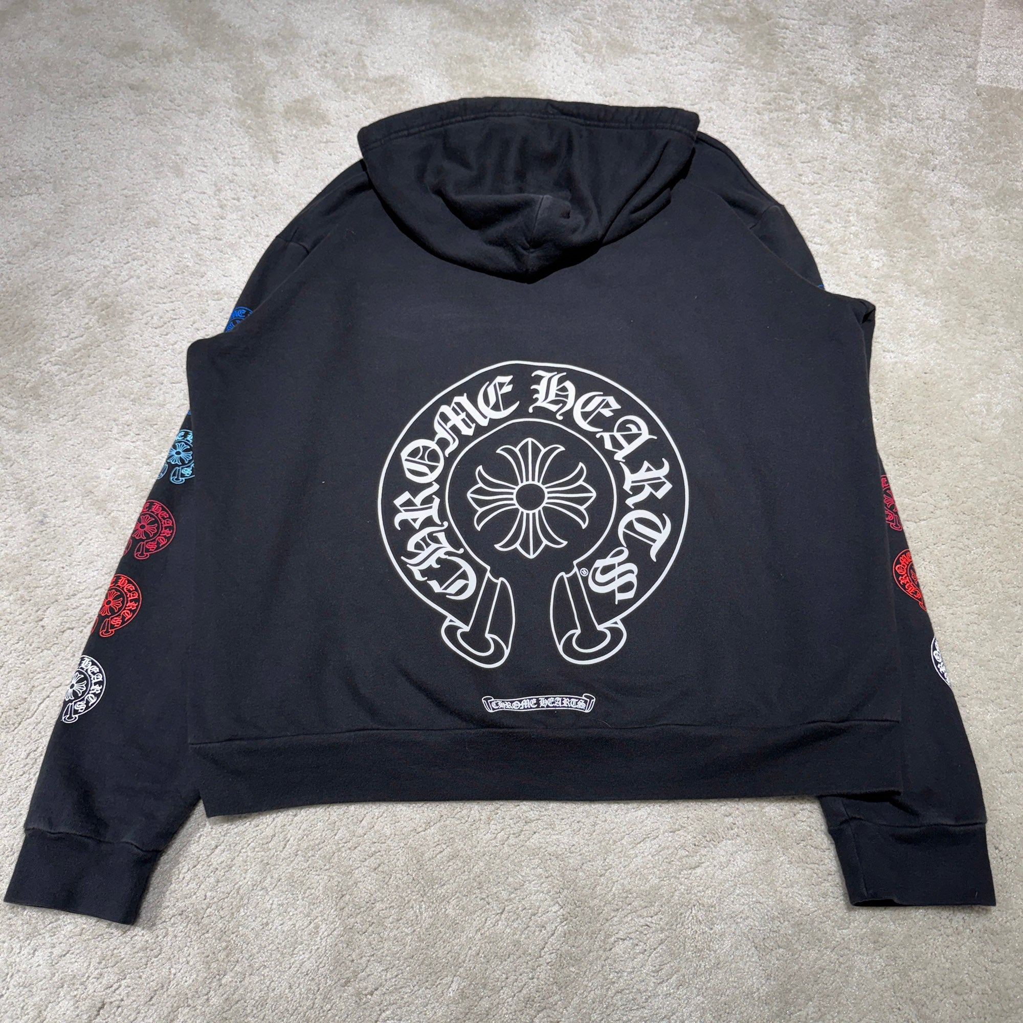 CHROME HEARTS 2022SS Multi Color Horseshoe Pullover Hoodie Size XL クロムハーツ マルチカラーホースシュー プルオーバーフーディ サイズXL