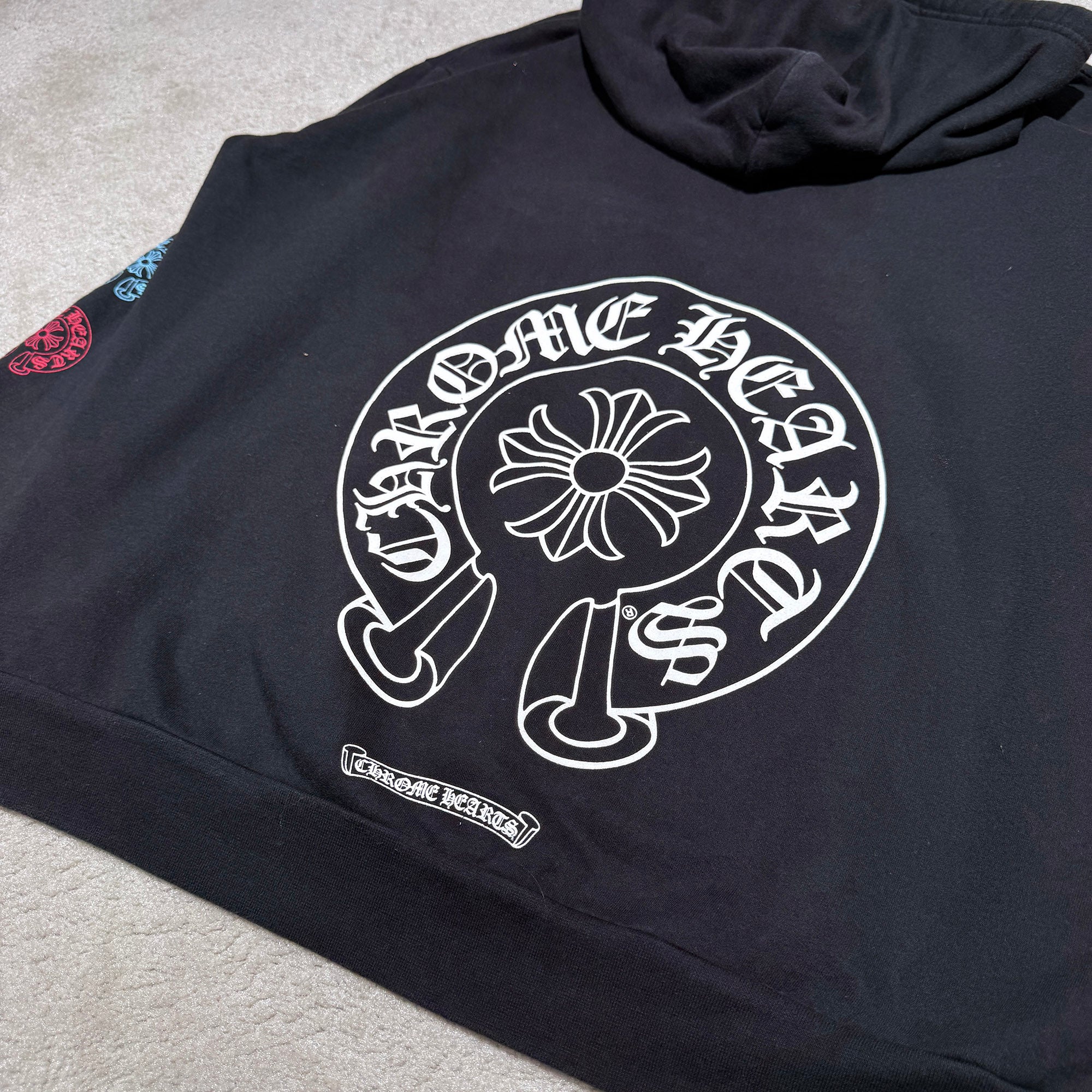 CHROME HEARTS 2022SS Multi Color Horseshoe Pullover Hoodie Size XL クロムハーツ マルチカラーホースシュー プルオーバーフーディ サイズXL