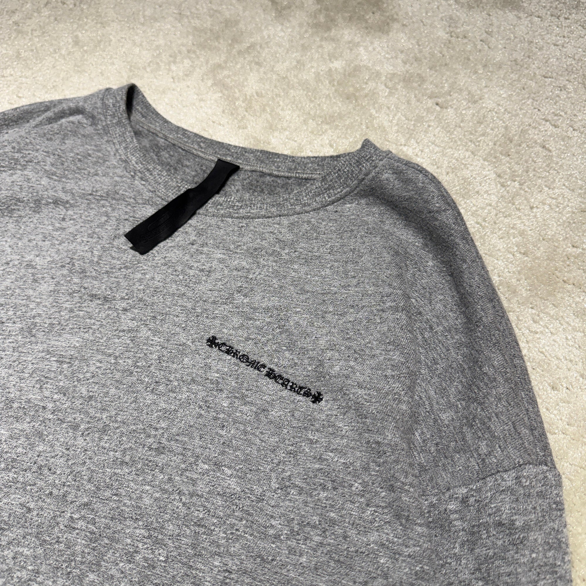 CHROME HEARTS Y NOT Cross Leather Patch Sweatshirt Size M クロムハーツ ワイノット クロス レザーパッチ スウェットシャツ サイズM