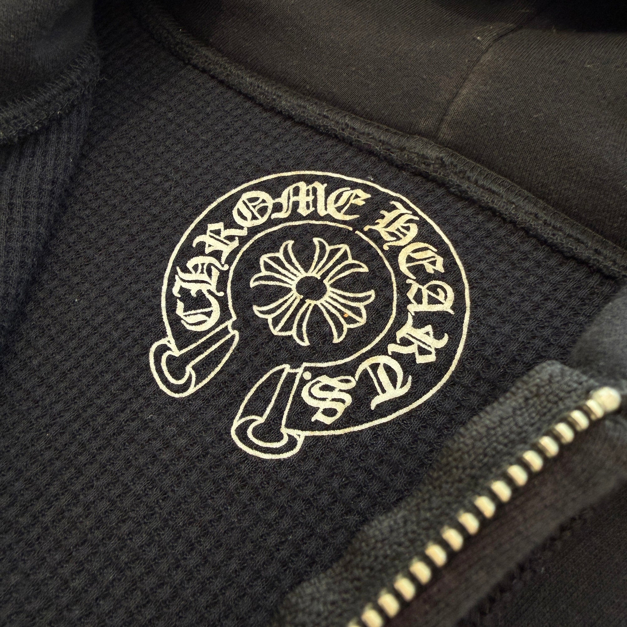 CHROME HEARTS Back Scroll Arm Cross Zip Up Hoodie Size M クロムハーツ バック スクロール アームクロス ジップアップ フーディ サイズM