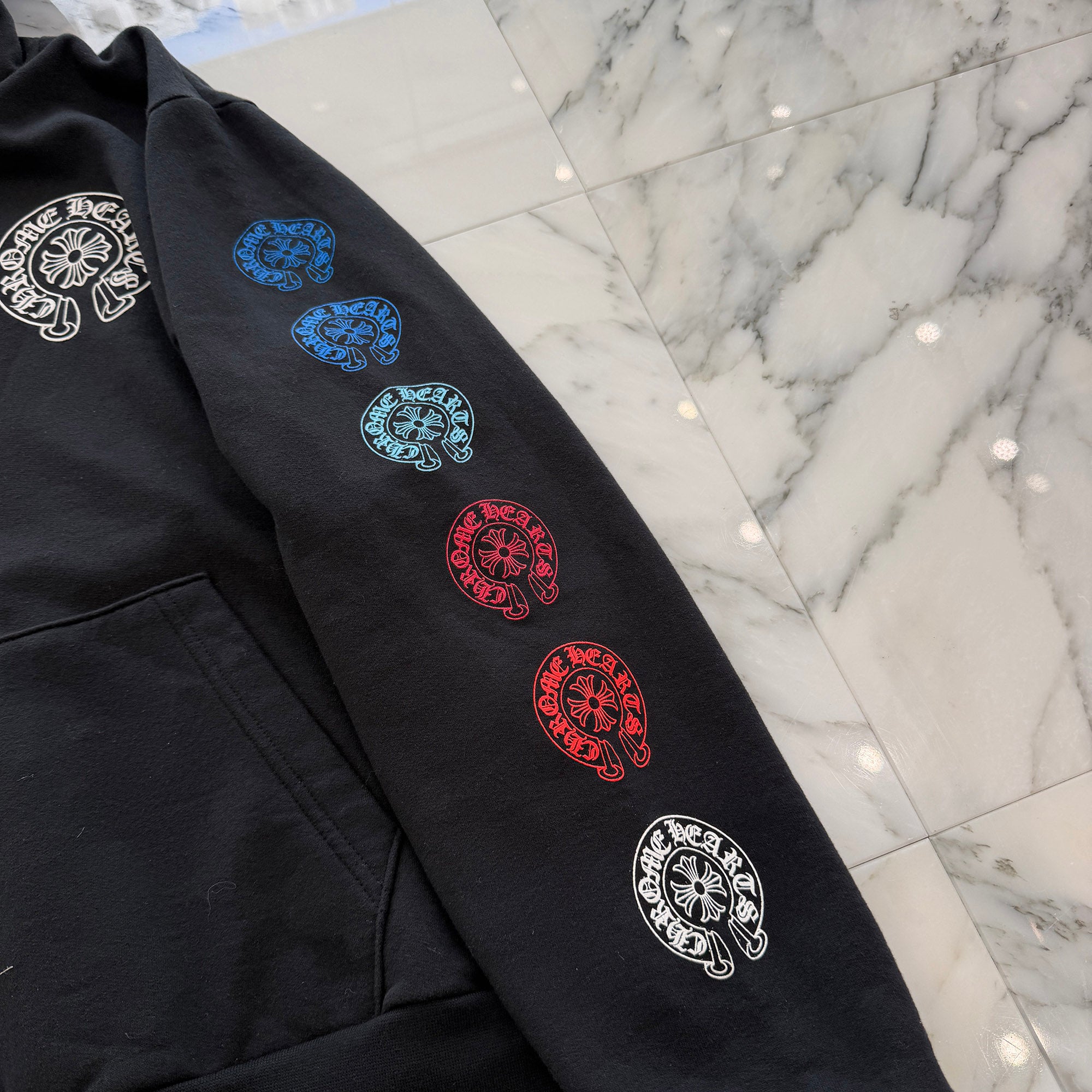 CHROME HEARTS 2022SS Multi Color Horseshoe Pullover Hoodie Size M クロムハーツ マルチカラーホースシュー プルオーバーフーディ サイズM