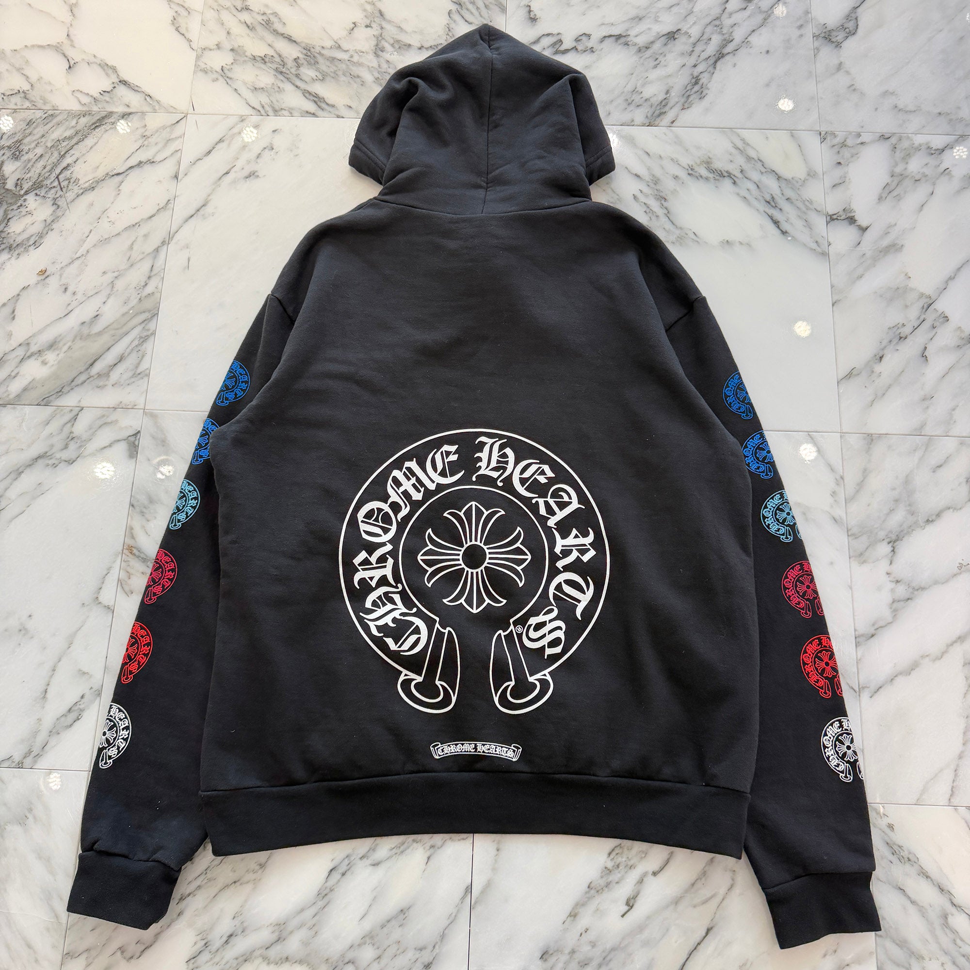 CHROME HEARTS 2022SS Multi Color Horseshoe Pullover Hoodie Size M クロムハーツ マルチカラーホースシュー プルオーバーフーディ サイズM