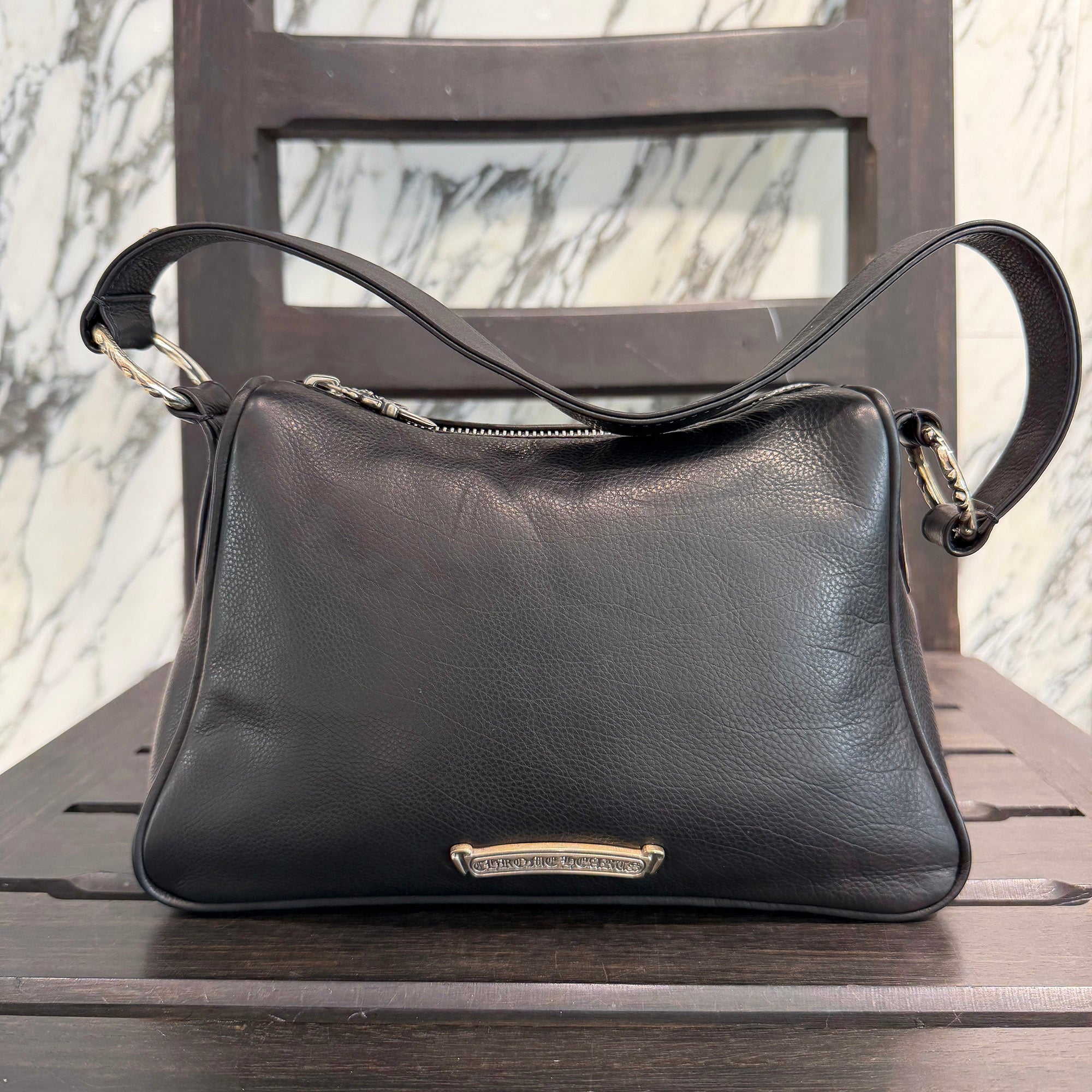 CHROME HEARTS CHICKEN NUGGET Leather Shoulder Bag クロムハーツ チキンナゲット レザー ショルダーバッグ