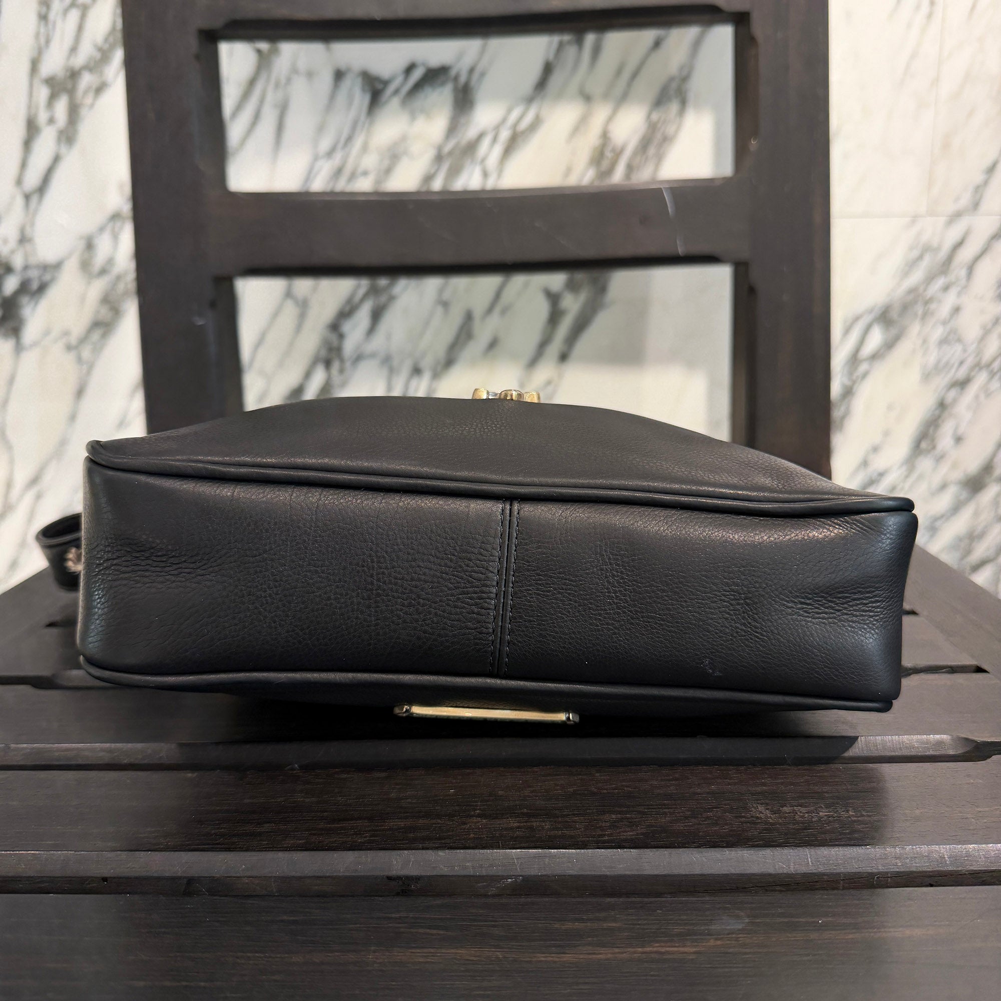 CHROME HEARTS CHICKEN NUGGET Leather Shoulder Bag クロムハーツ チキンナゲット レザー ショルダーバッグ