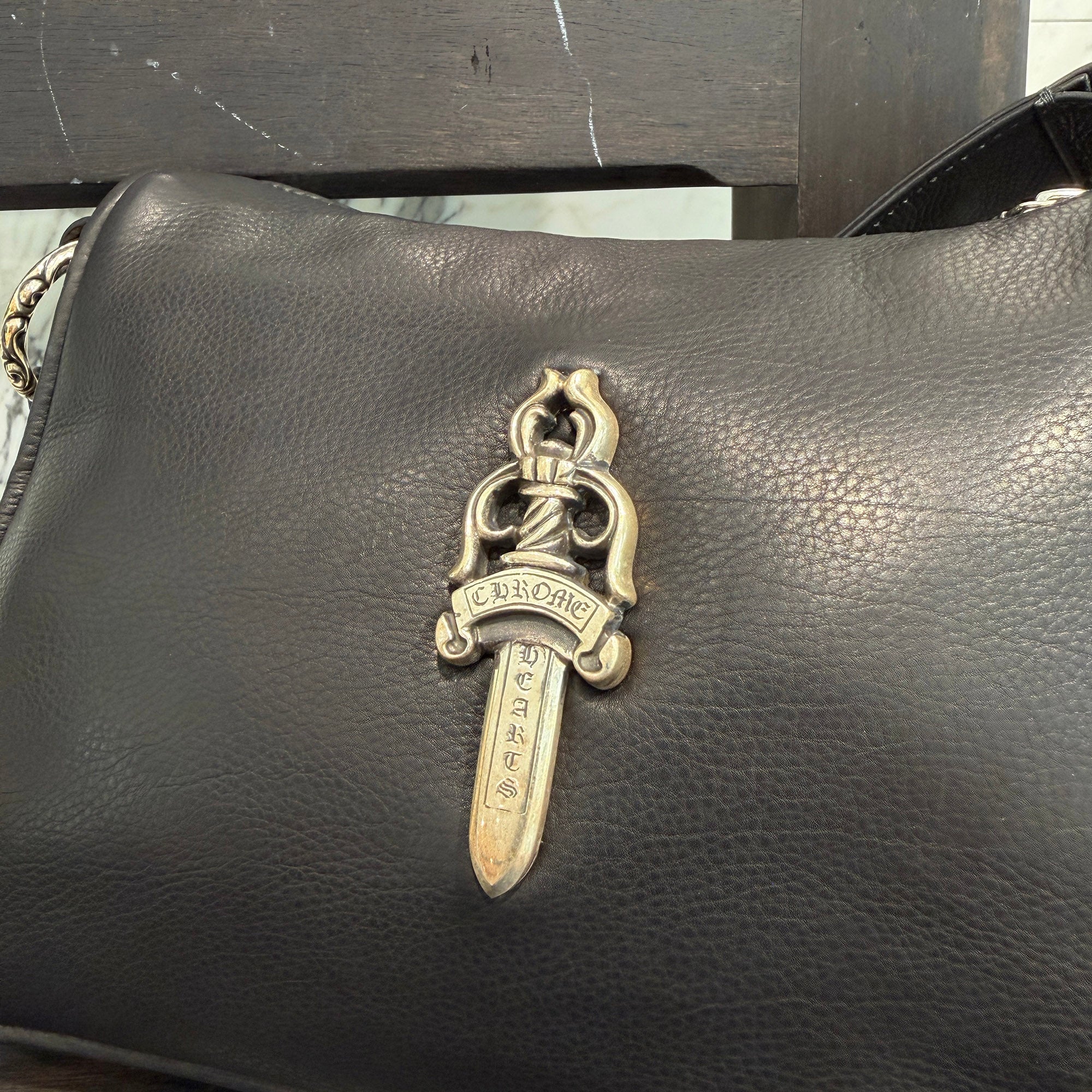 CHROME HEARTS CHICKEN NUGGET Leather Shoulder Bag クロムハーツ チキンナゲット レザー ショルダーバッグ